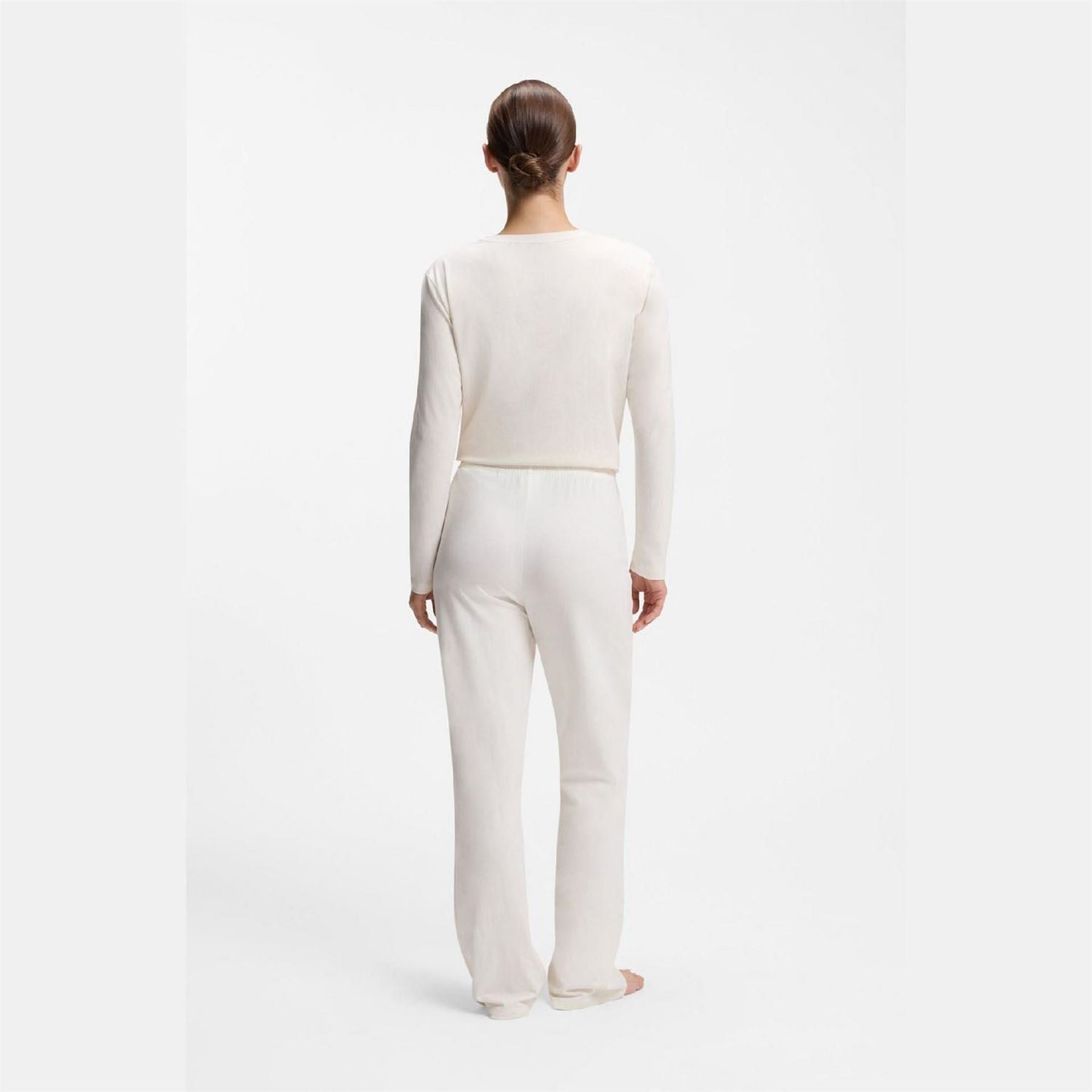 Boss Cotton Pyjama Bottoms With Logo Detail