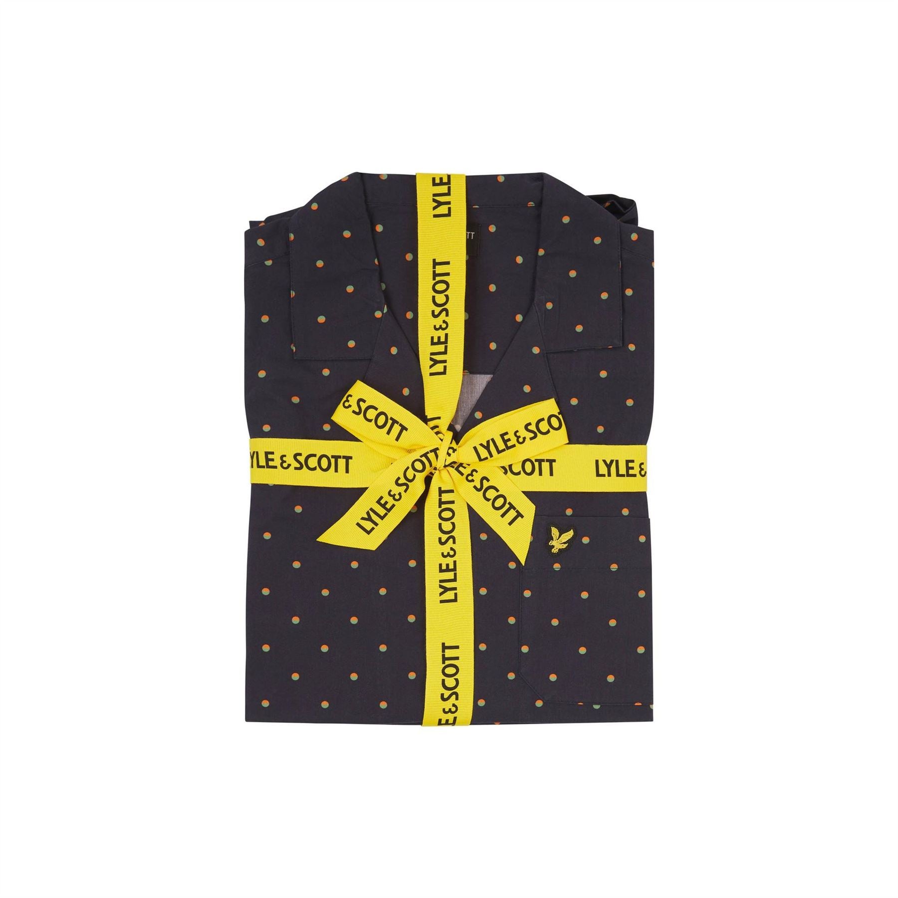 Lyle and Scott Polka Dot Pyjama Short Sleeve Top