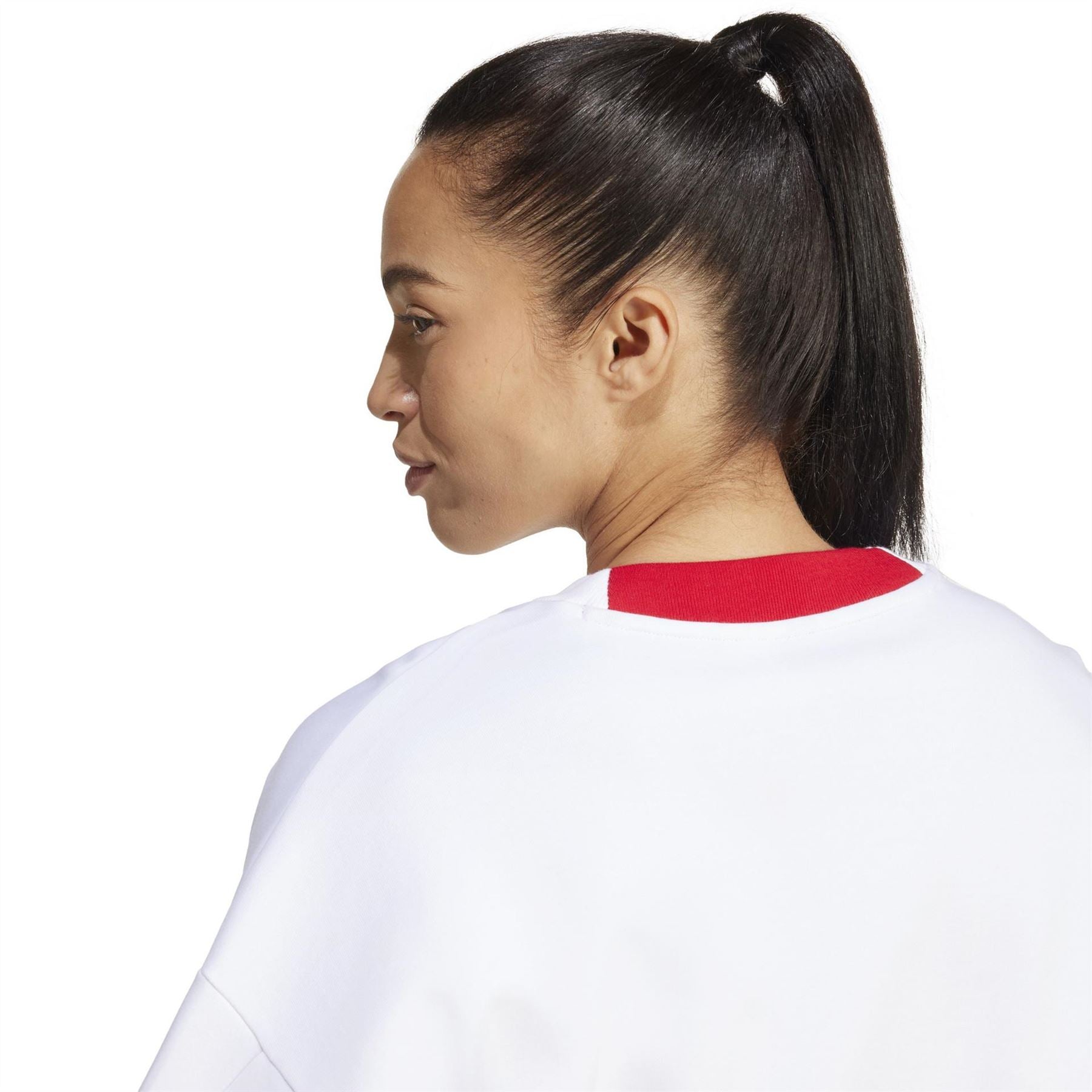 adidas Crew Neck Drop Shoulder Boxy Fit Sweatshirt