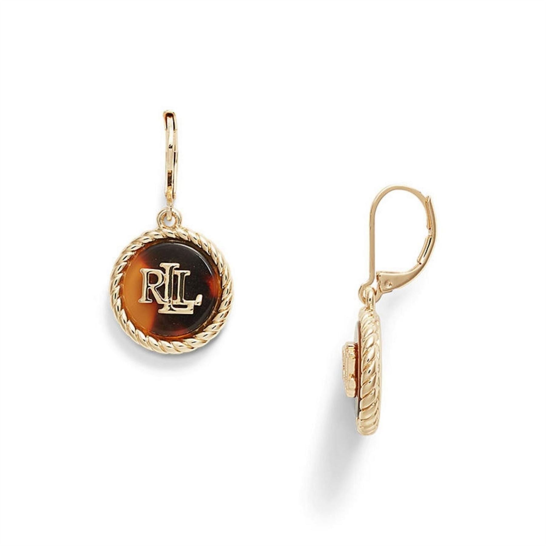 Ralph Lauren Logo Drop Earrings