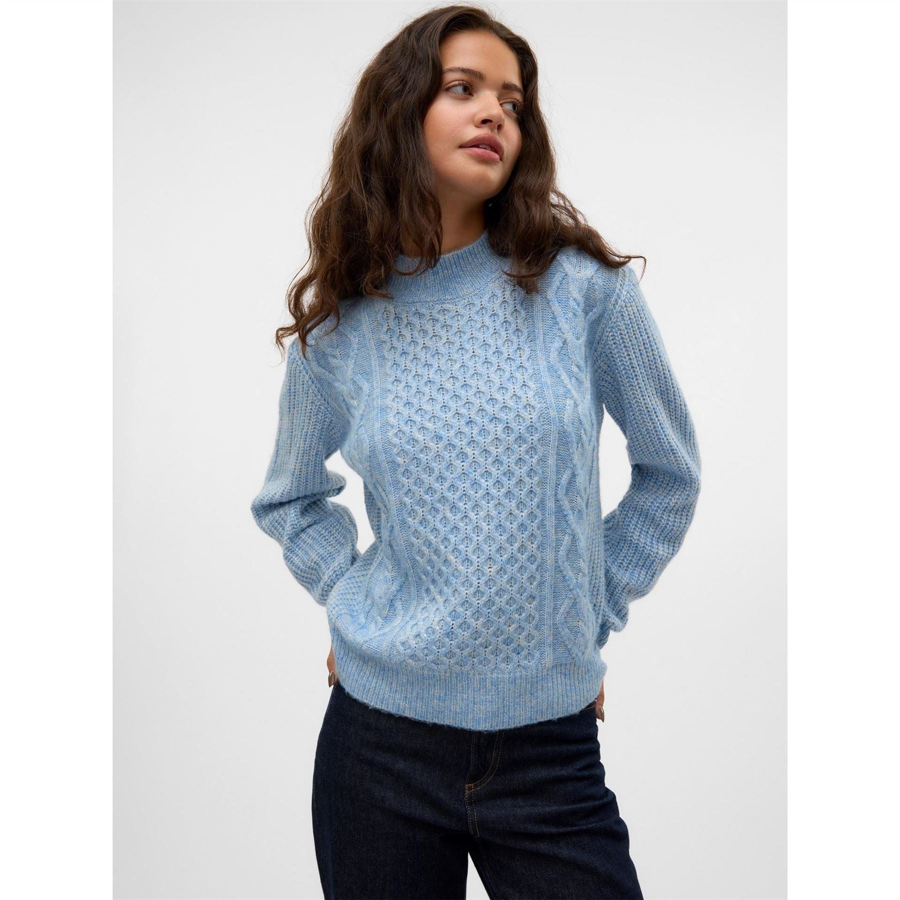 Vero Moda Mock Neck Regular Fit Universe Sweater