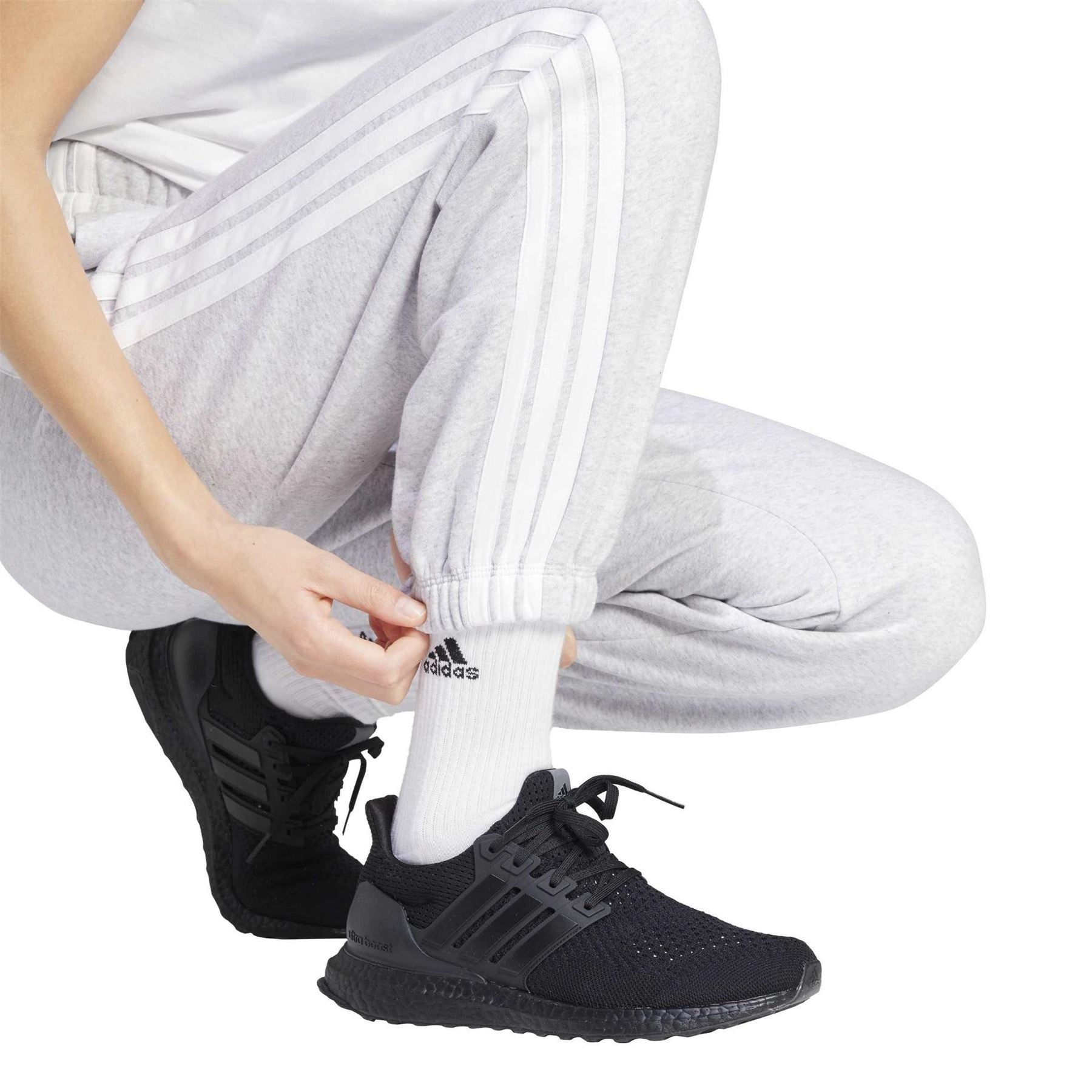 adidas Womens Essentials 3 Stripes Pants Slim