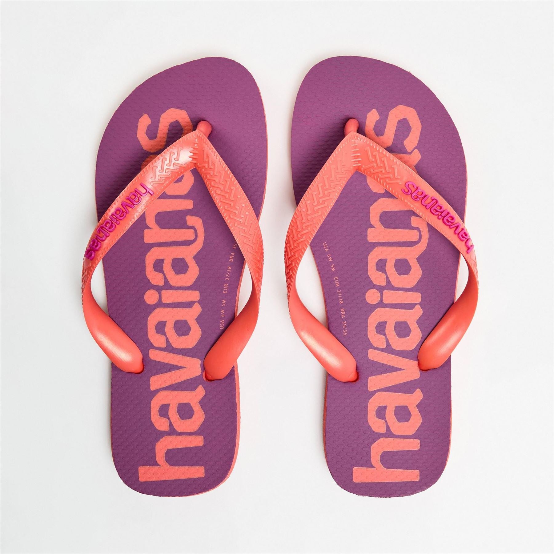 Havaianas Womens Hav. Top Logomania 2 Navy Blue 39 4 Flip Flops