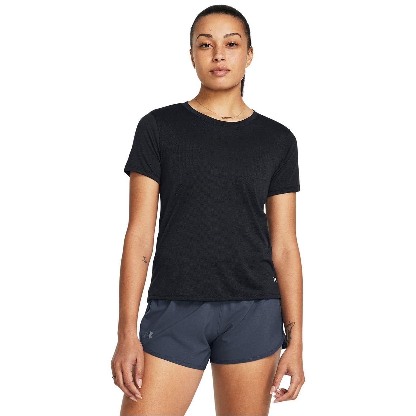 Under Armour Womens Armour Ua Launch Splatter Ss Running Top