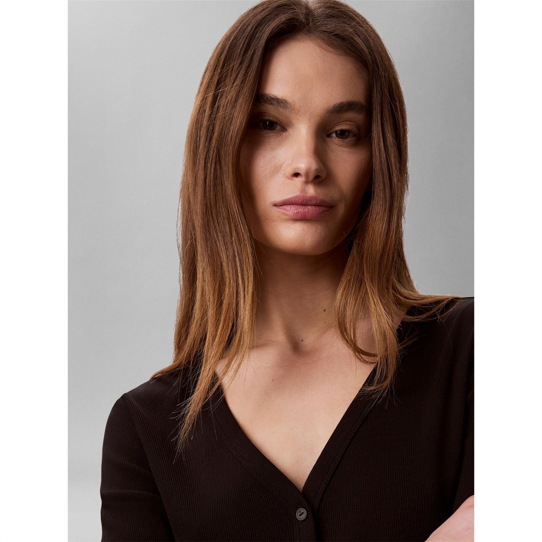Calvin Klein Jeans V-Neck Long Sleeve Regular Fit Sweater