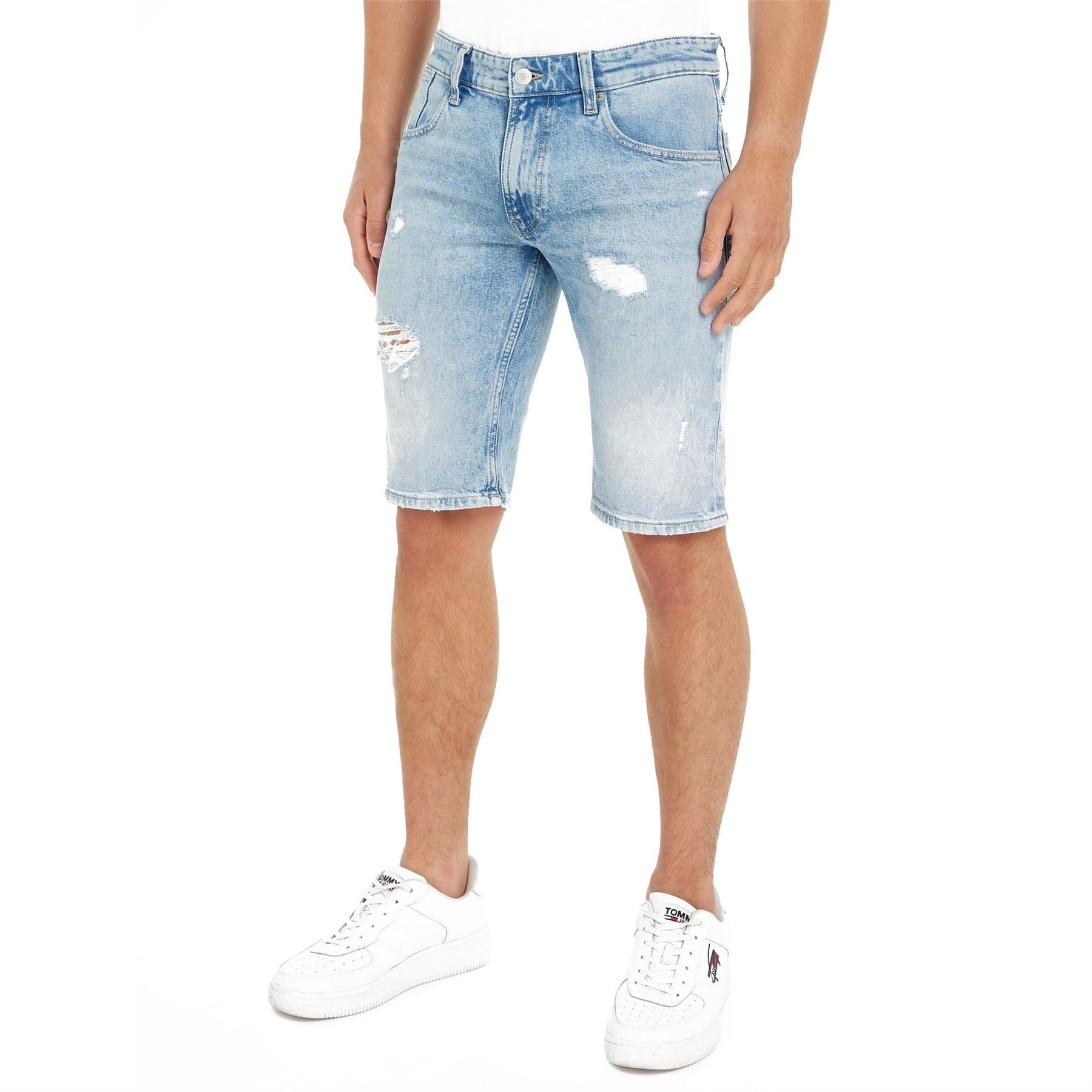 Tommy Jeans Denim Bermuda Shorts Light Wash