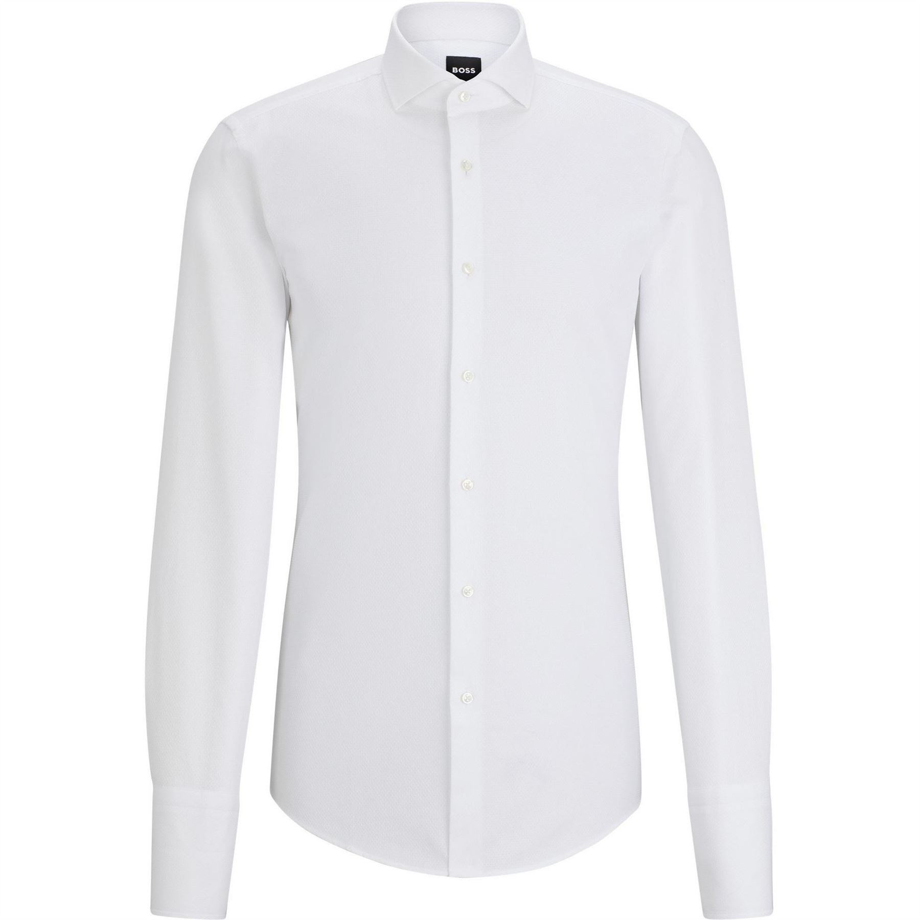 Boss Spread Collar Long Sleeve Regular Fit Shirt