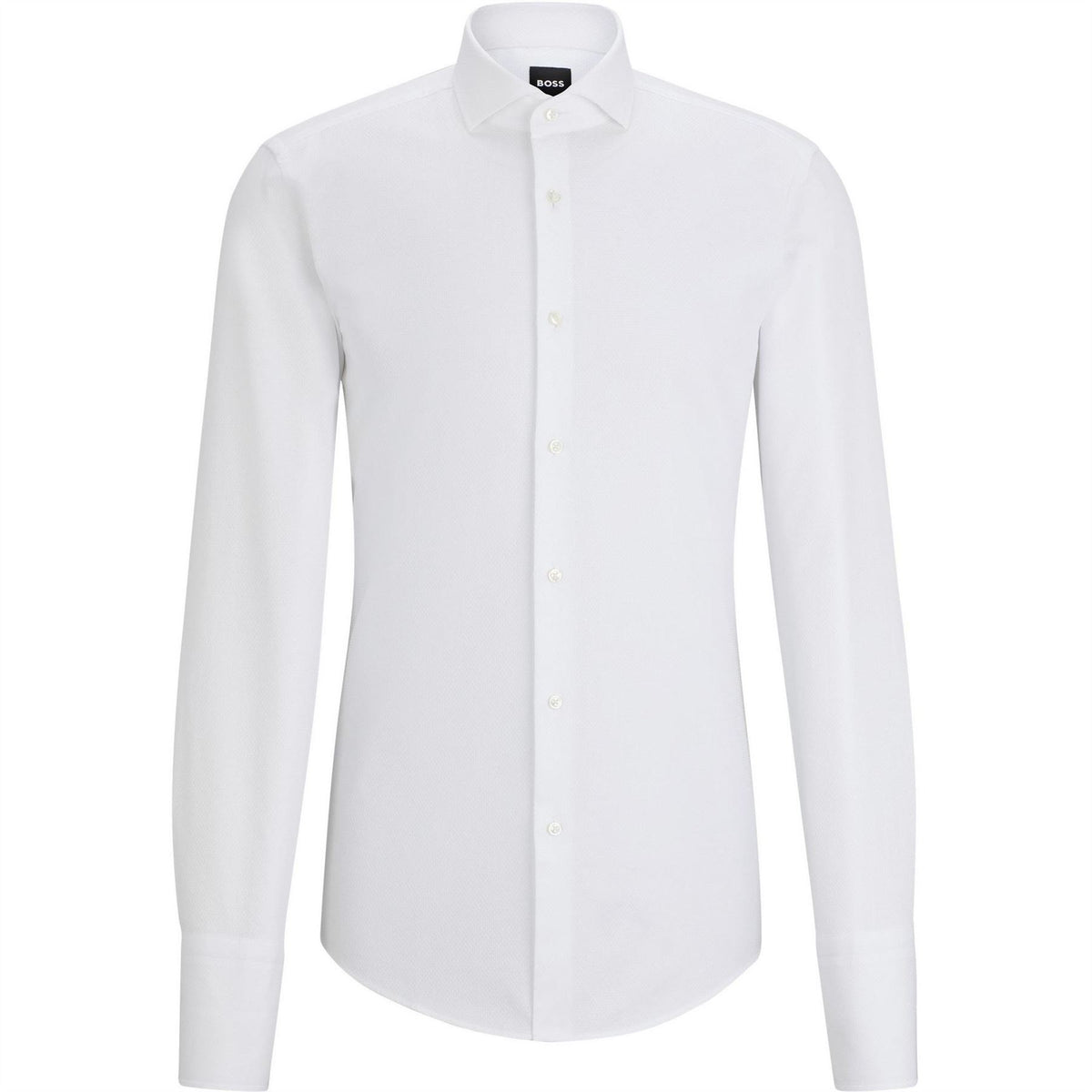 Boss Spread Collar Long Sleeve Regular Fit Shirt