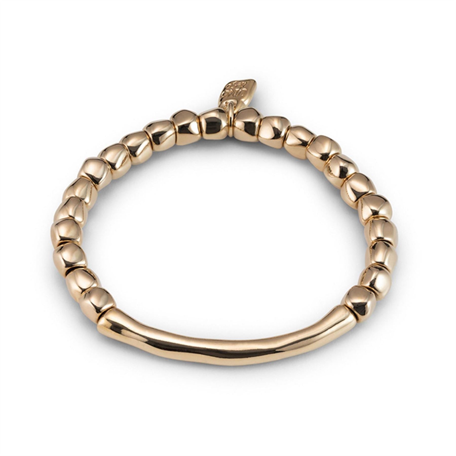 UNOde50 18k Gold Plated Stretch Bracelet