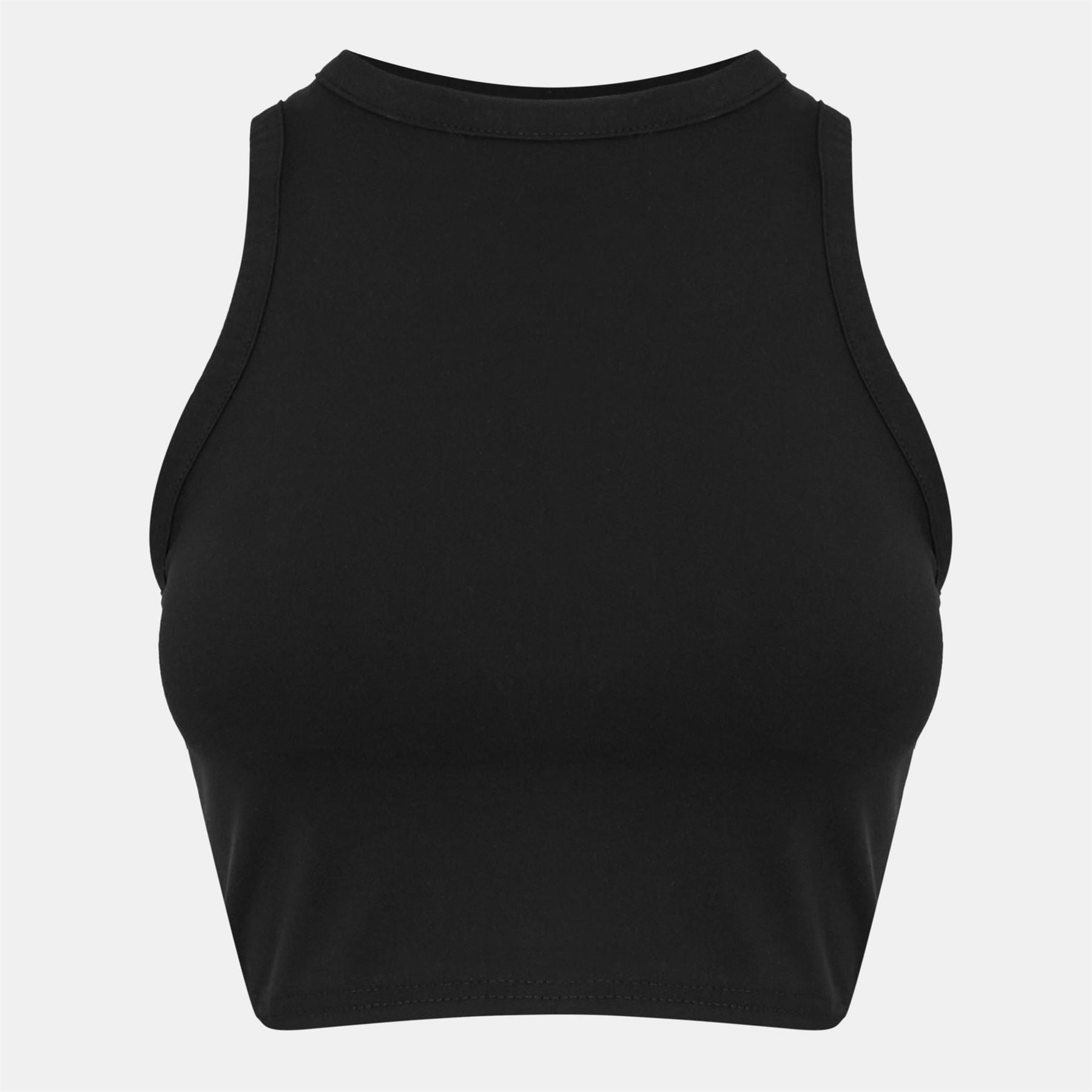 Missy Empire Womens Premium Sculpt Racer Crop Top