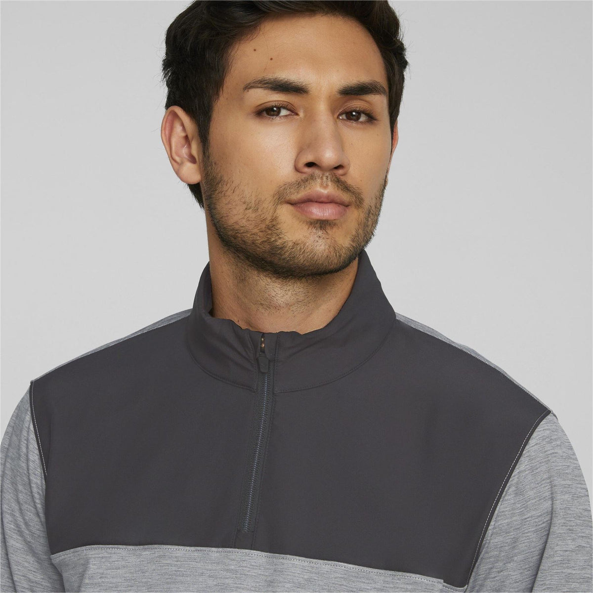 Puma Mens Cloudspun Colorblock Quarter Zip Jumper