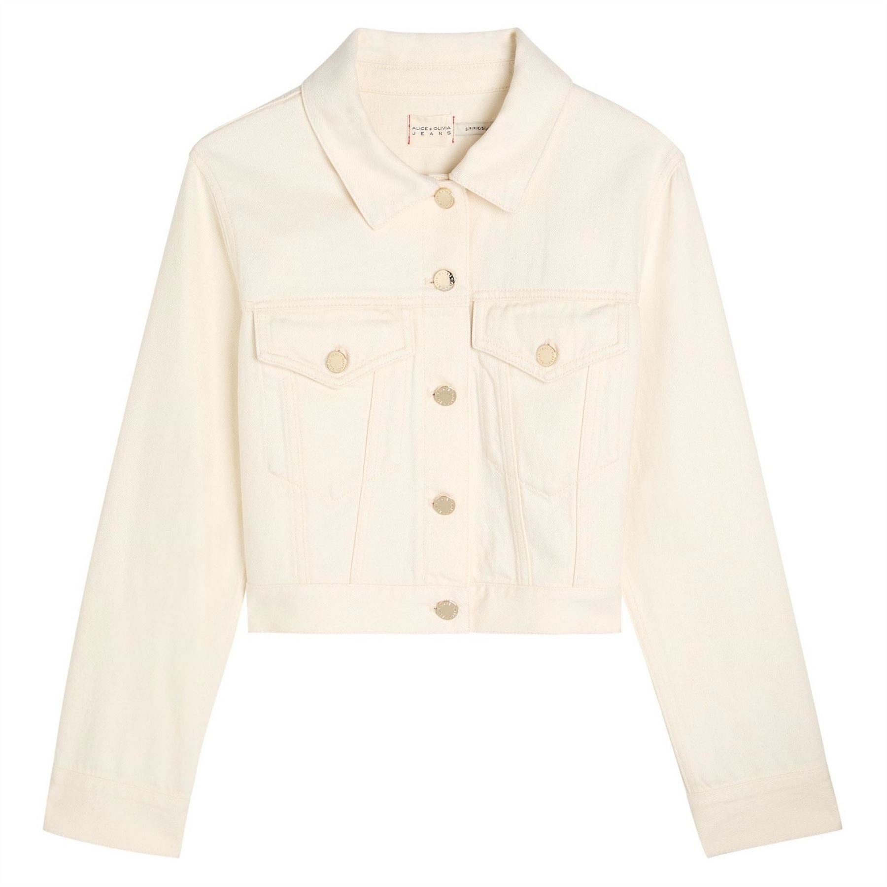 Alice And Olivia Chloe Relaxed Boxy Crop Jacket