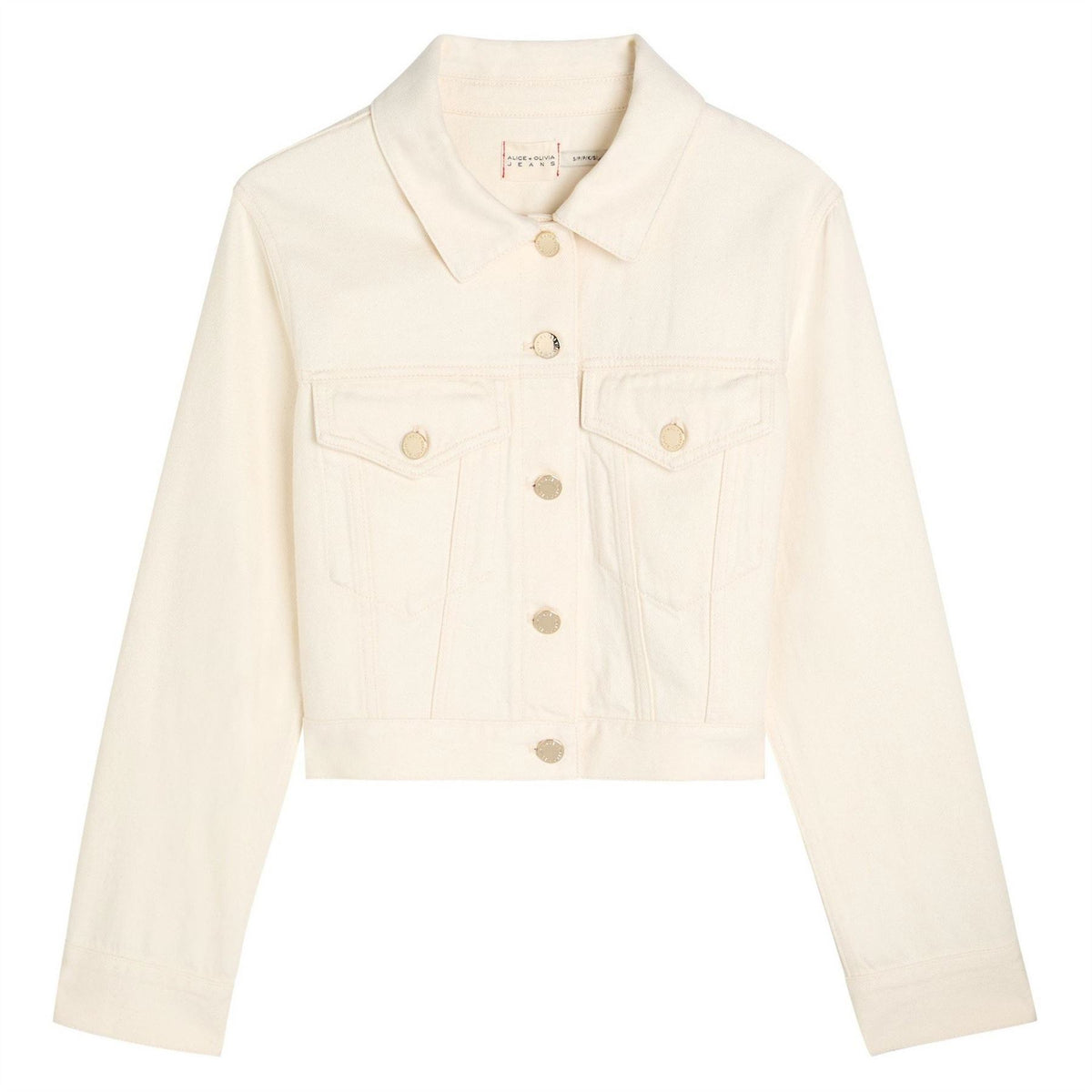Alice And Olivia Chloe Relaxed Boxy Crop Jacket