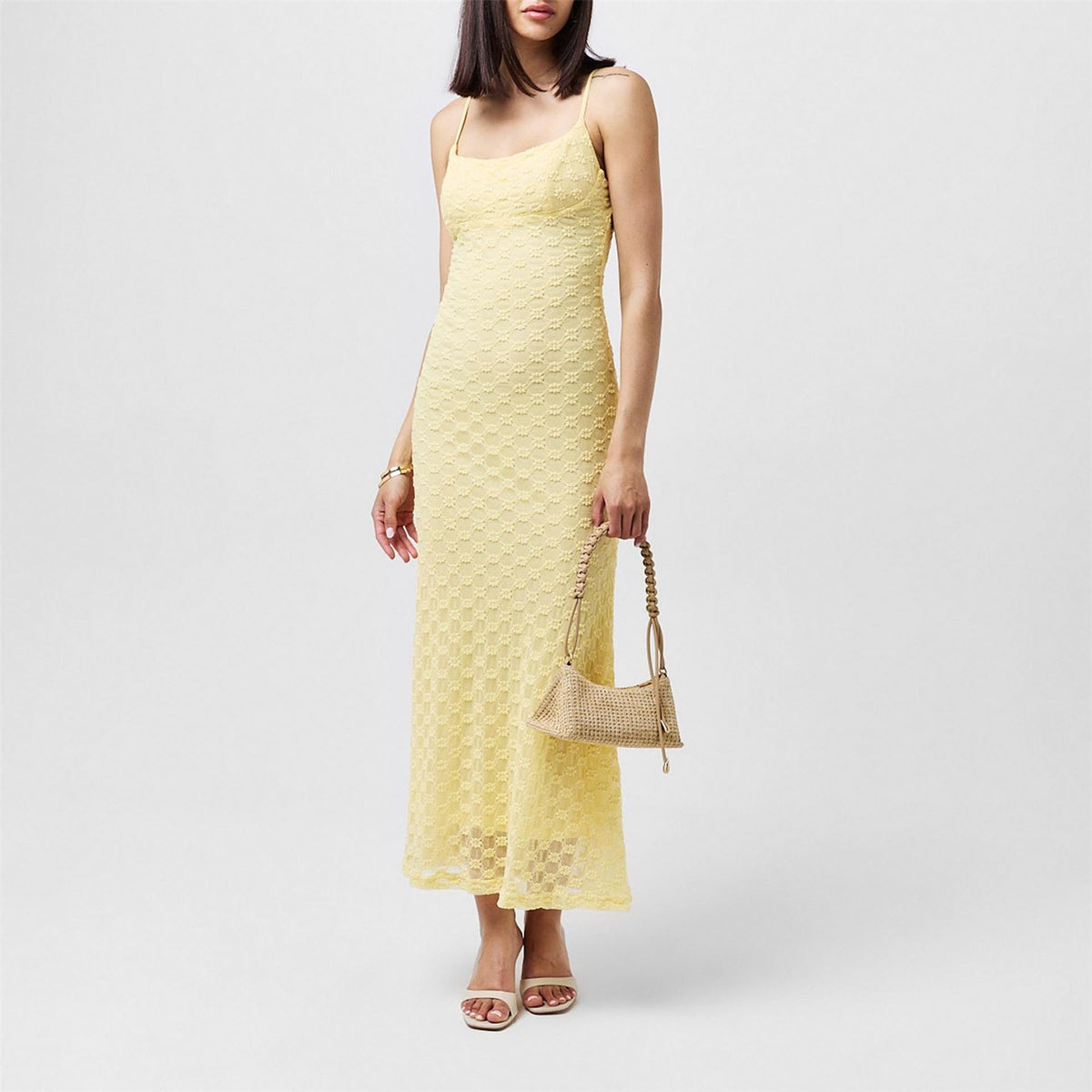 Bardot Mesh Midi Dress