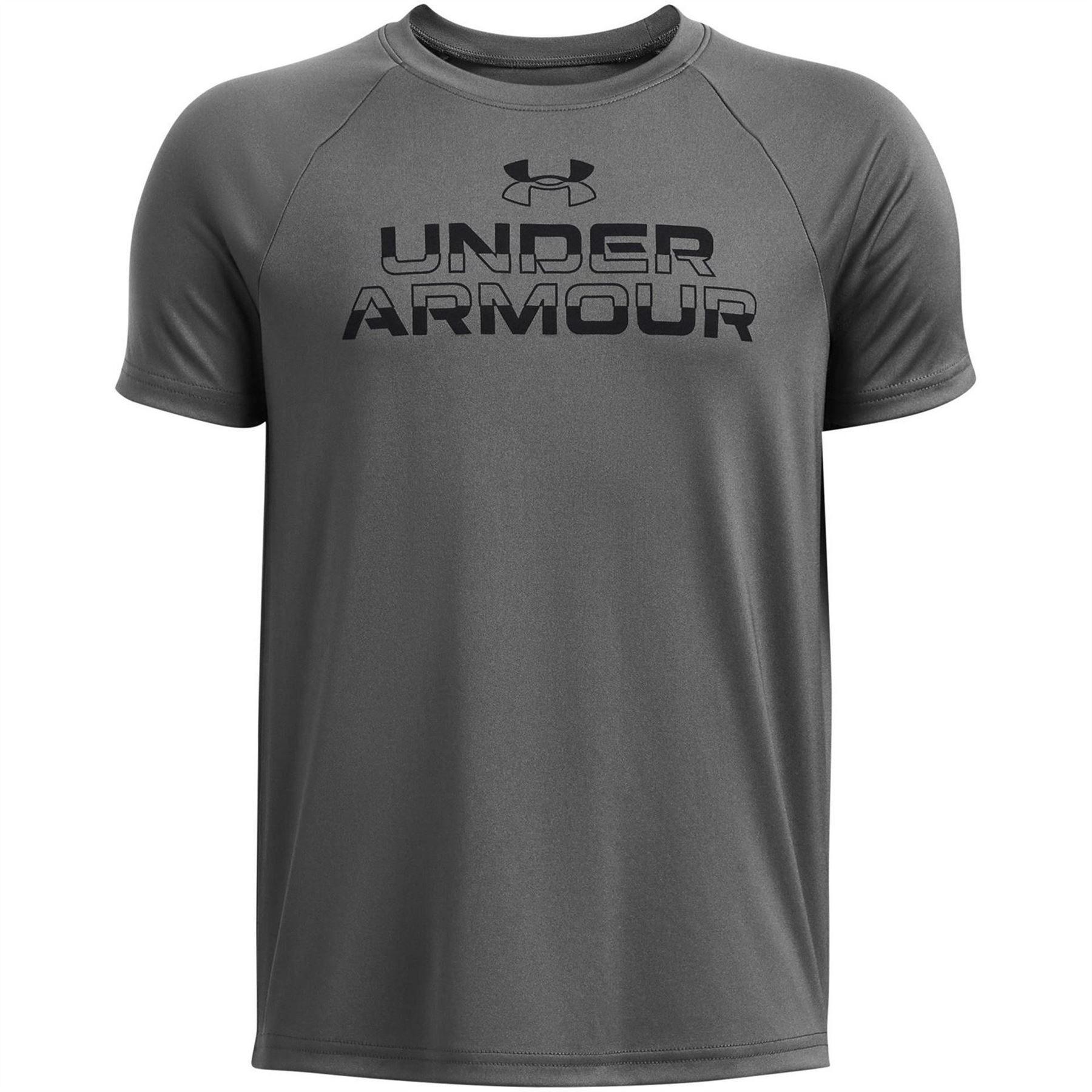 Under Armour Armour Ua Tech Split Wordmark Ss Gym Top Boys