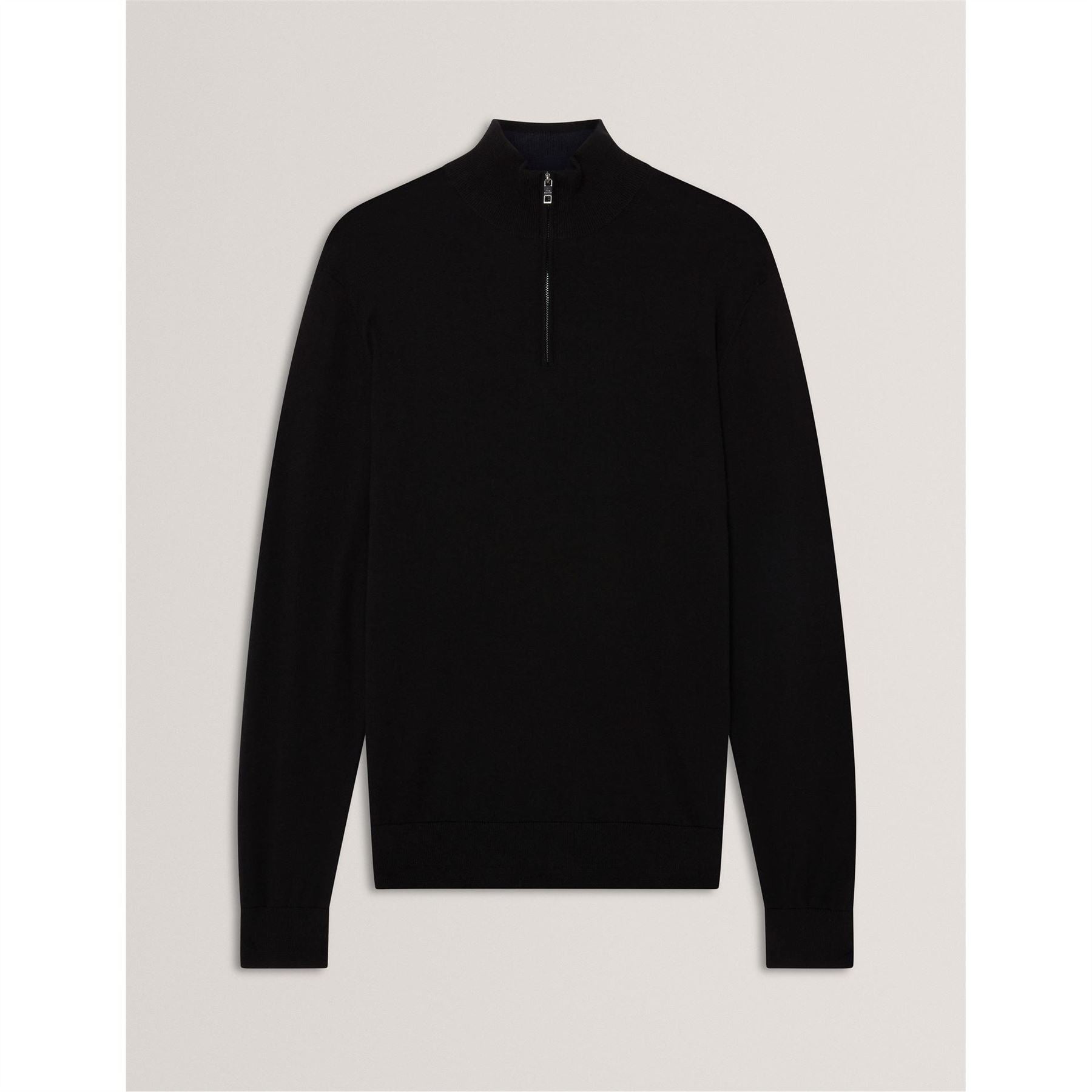 Ted Baker Merino Zip Neck Long Sleeve Raglan Sweater