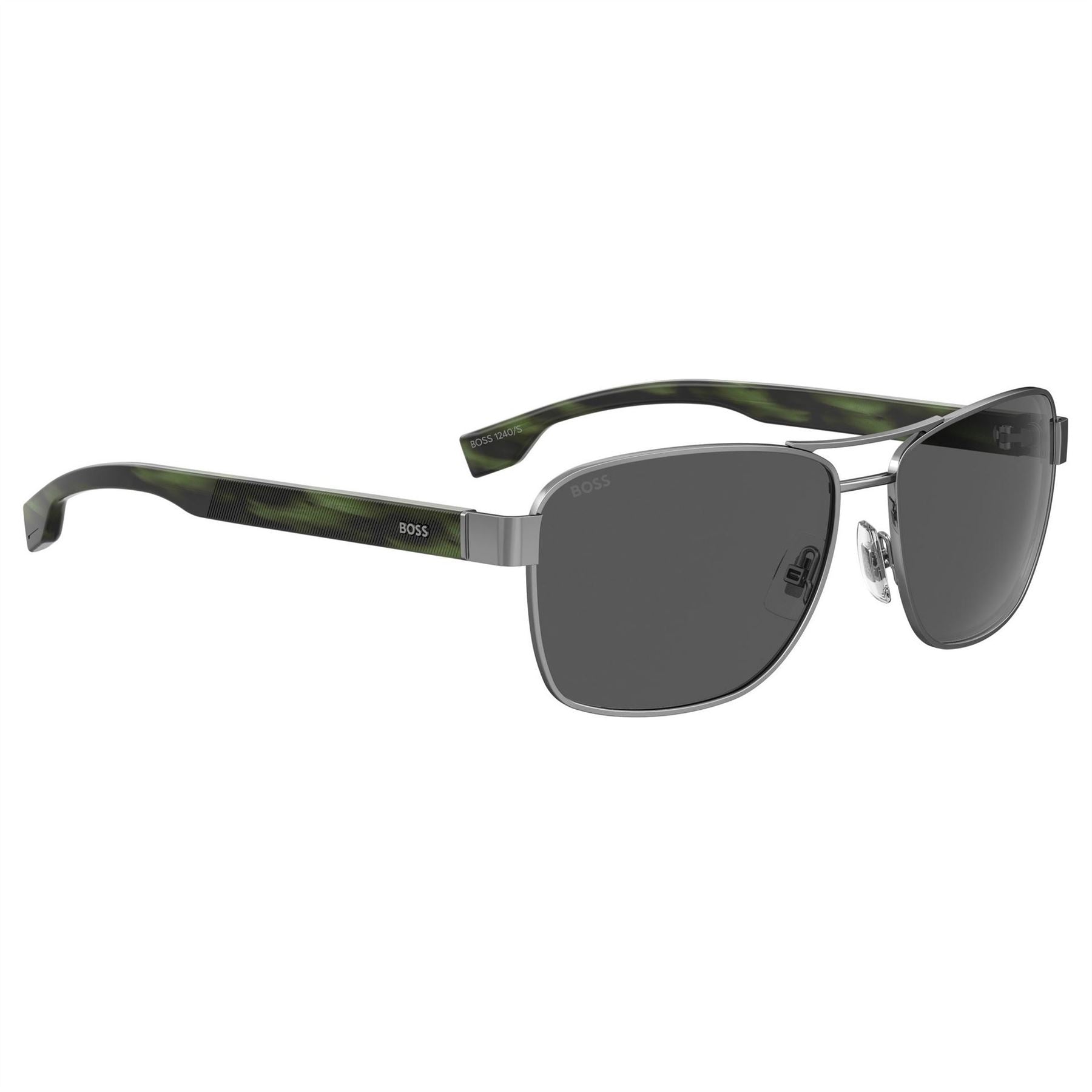 Boss Rectangular Round Sunglasses