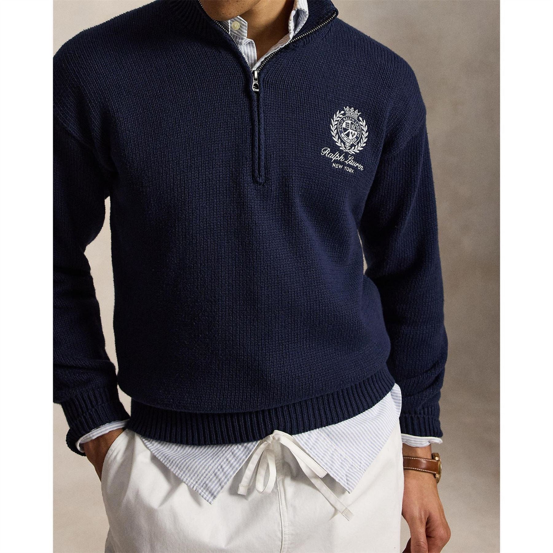 Polo Ralph Lauren Relaxed Fit Quarter Zip Jumper
