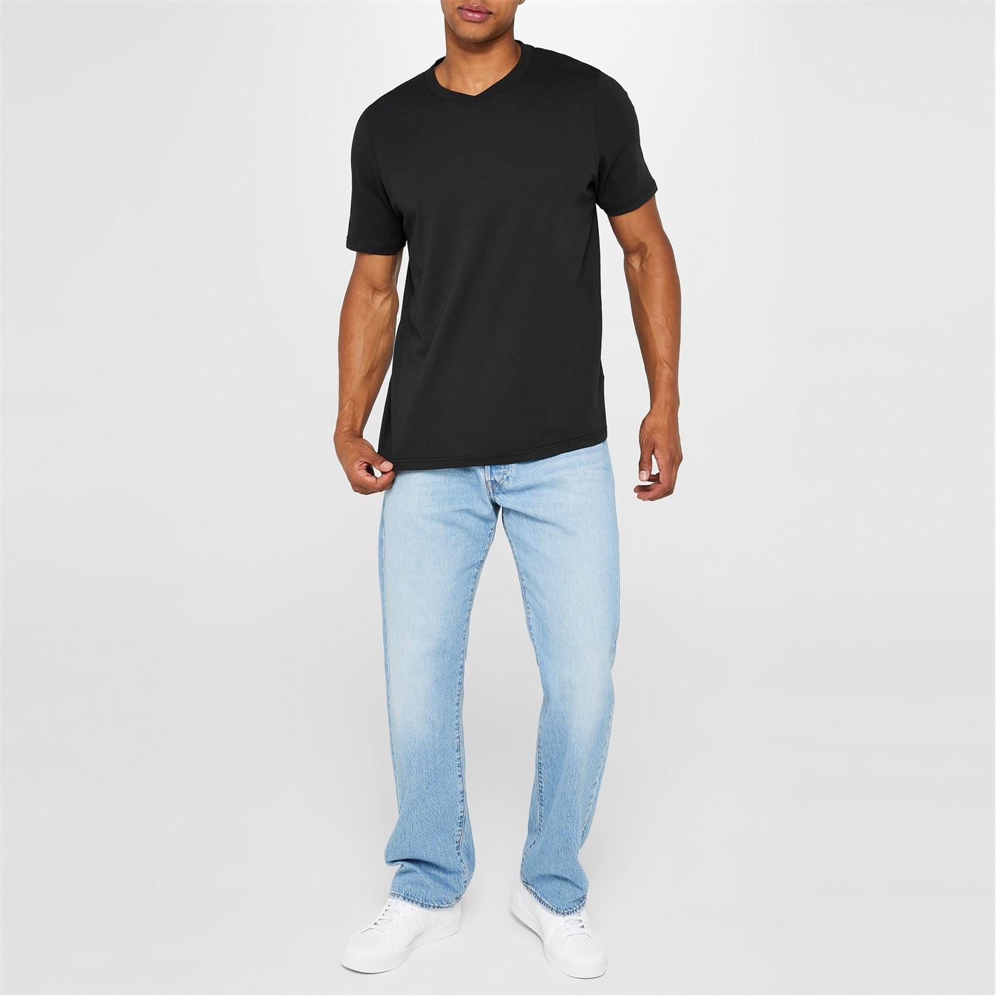 Donnay Mens Three Pack V Neck T-Shirt