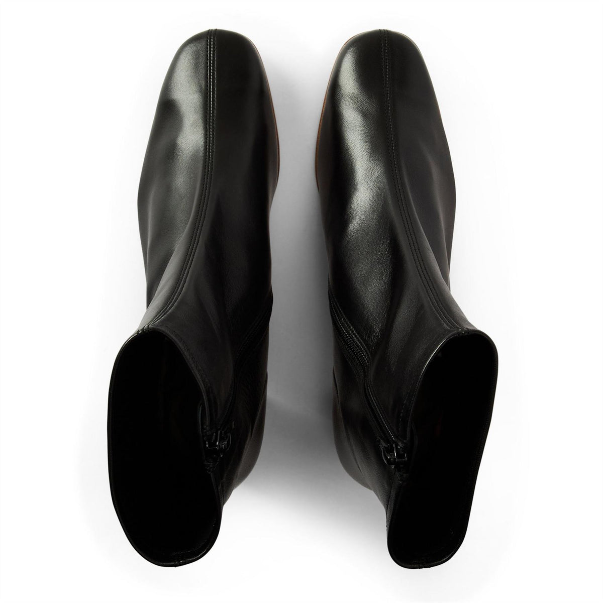 By Far Leather Heeled Boots