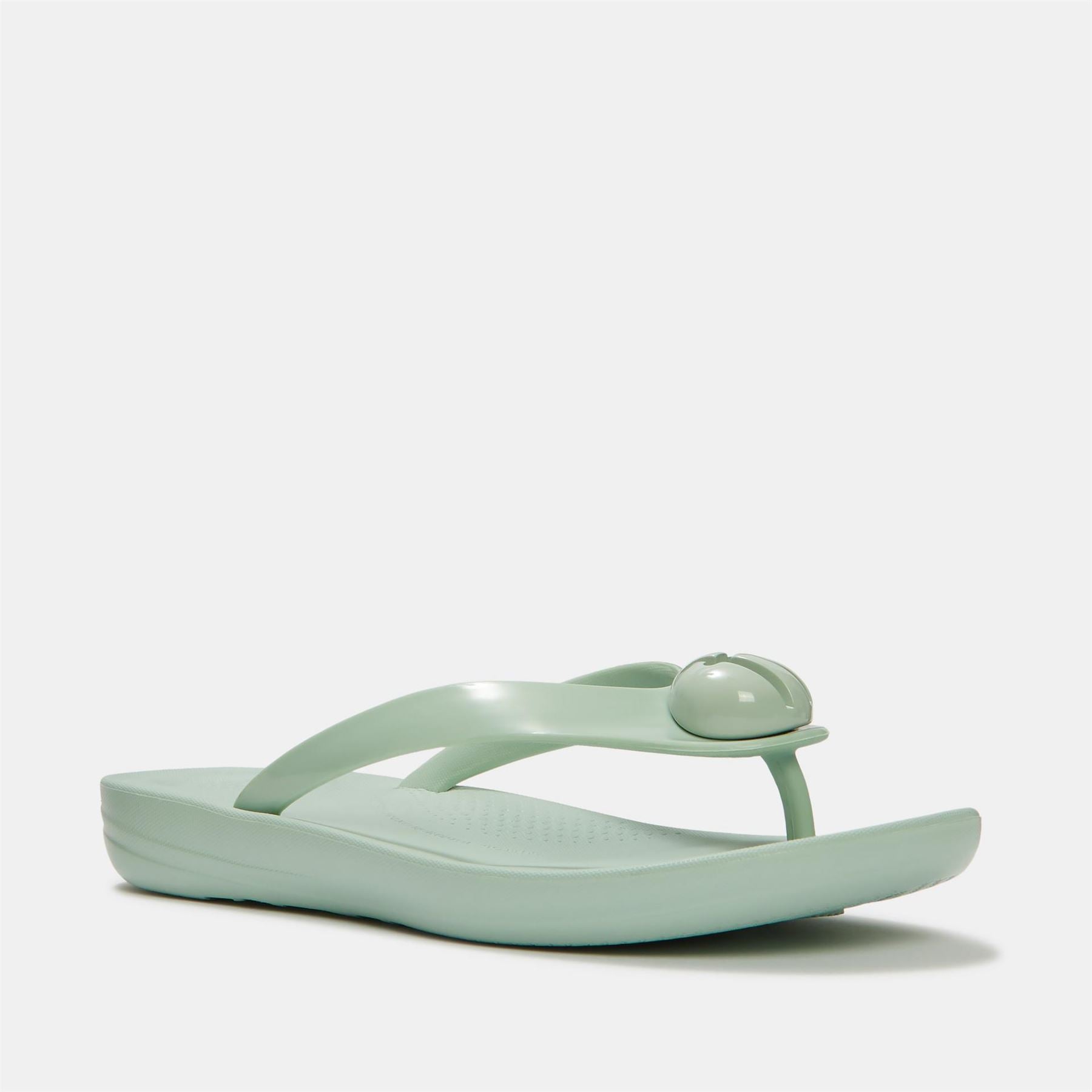 Fitflop Glossy Button Flip Flops