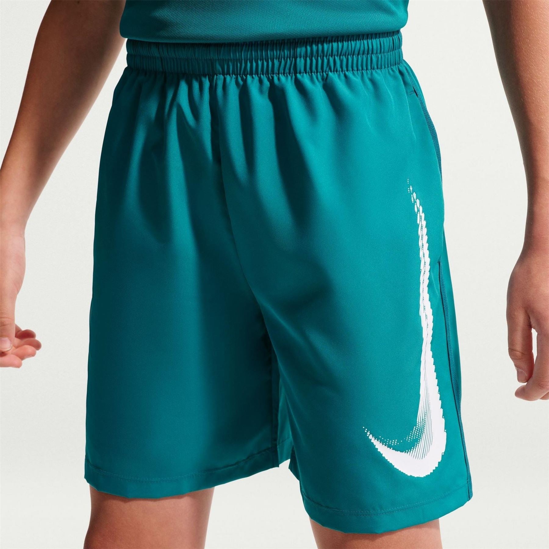 Nike Logo Print Bermuda Shorts with Elasticated Waistband