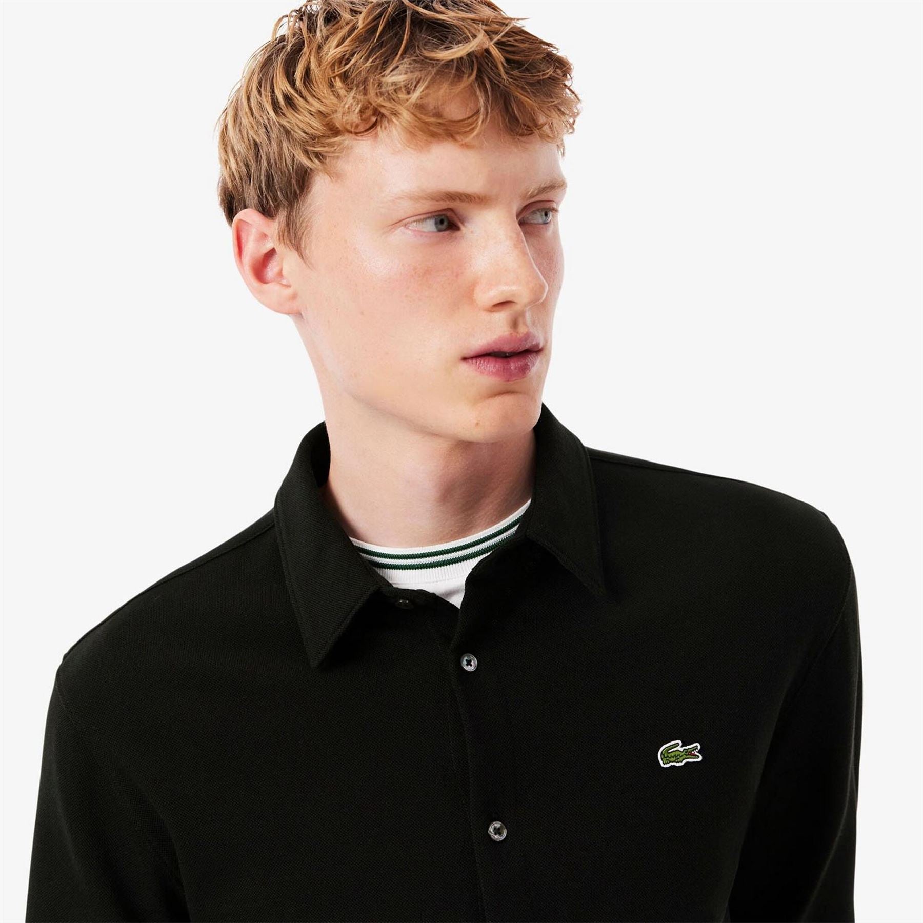 Lacoste Long Sleeve Plain Shirt