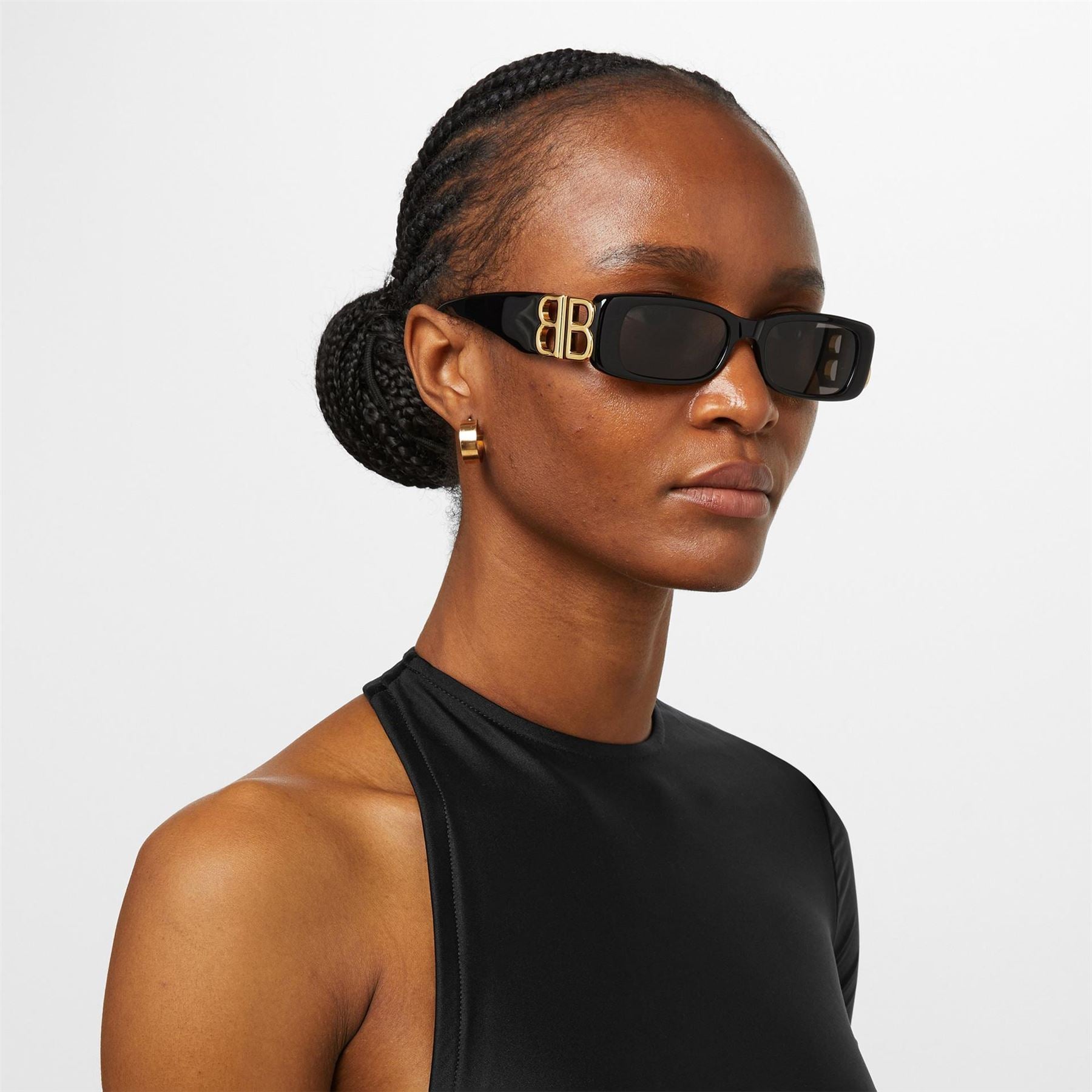 Balenciaga Rectangle Frame Sunglasses