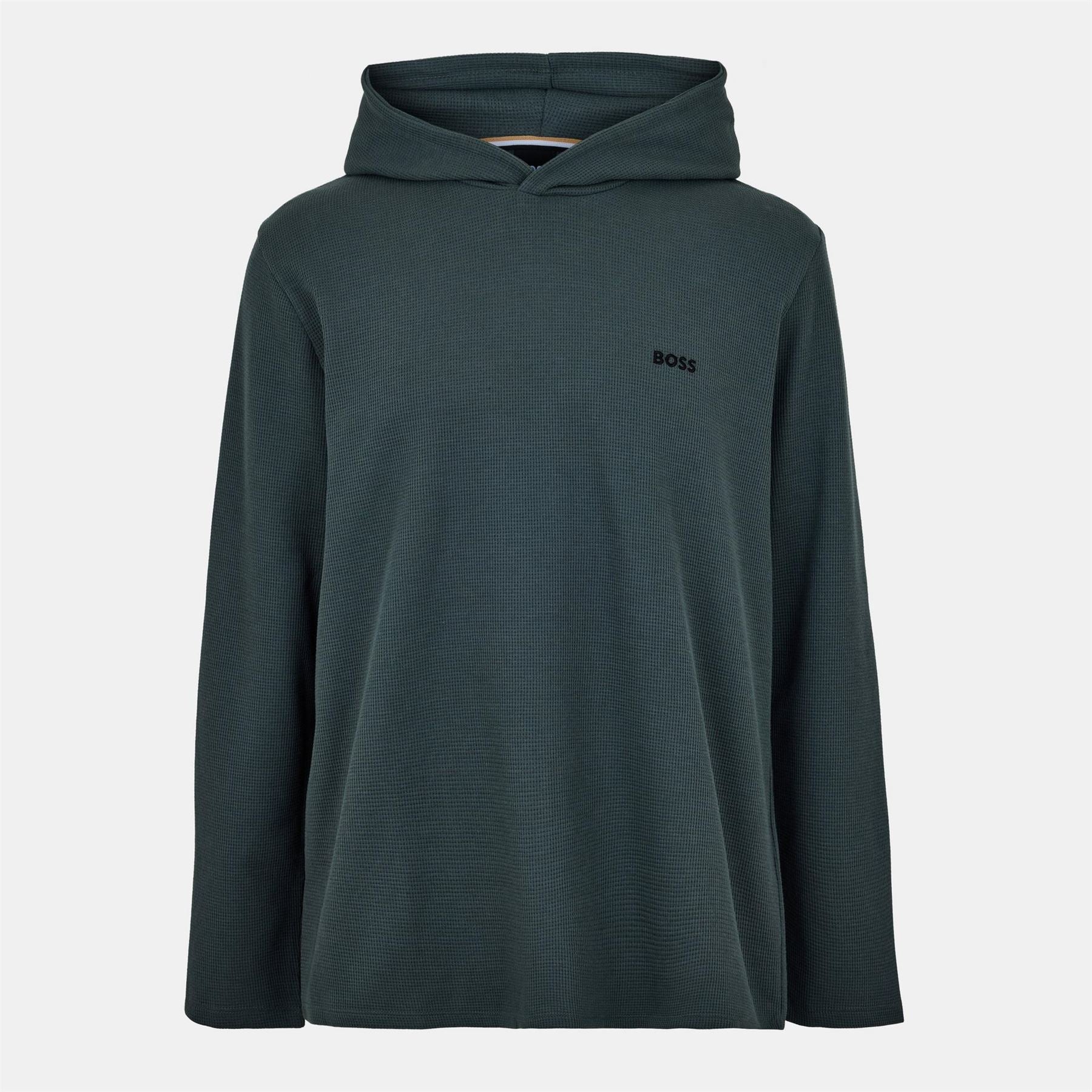 Boss BOSS Bodywear Waffle Loungewear Hoodie with Logo Detail