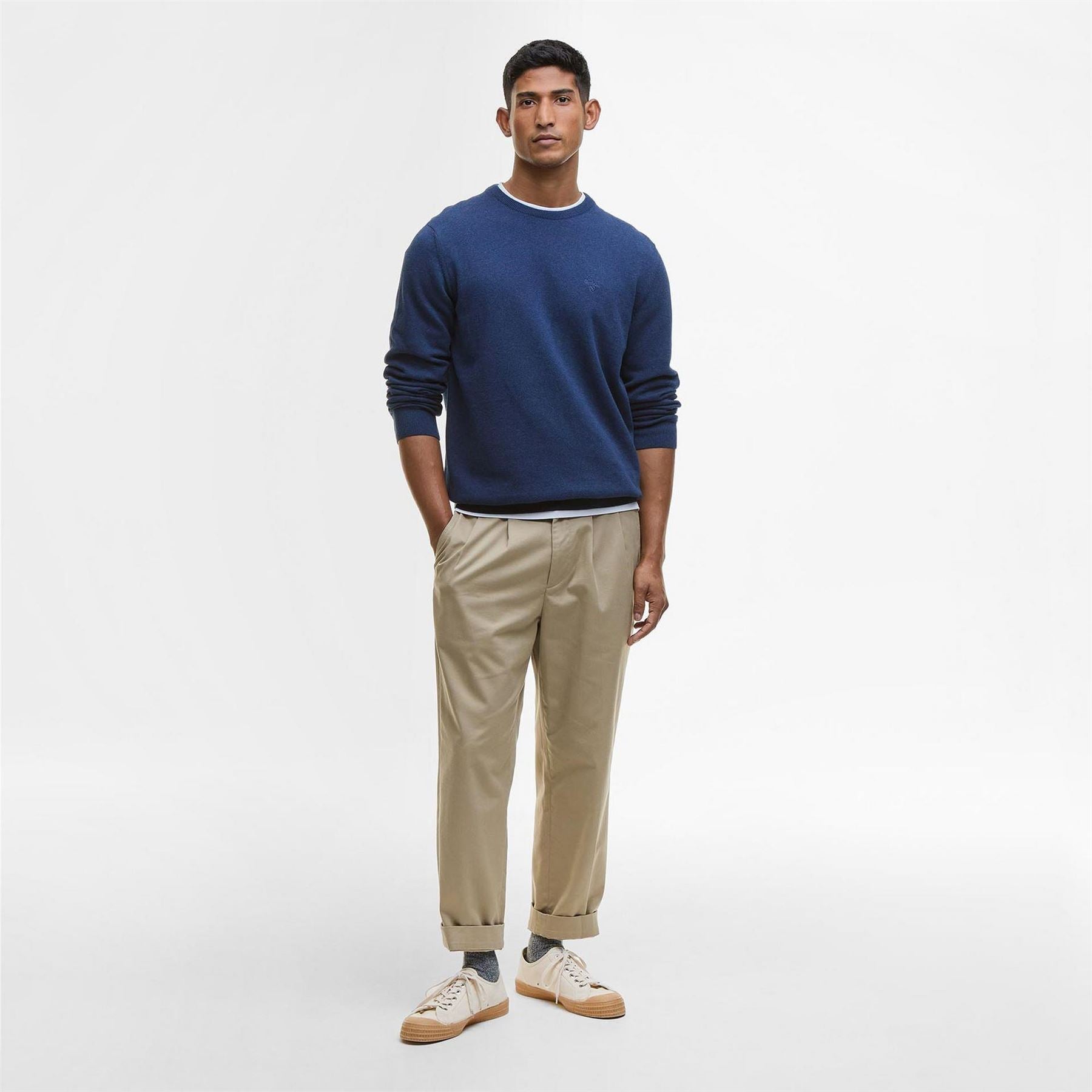 Barbour Cotton Crew Neck Jumper