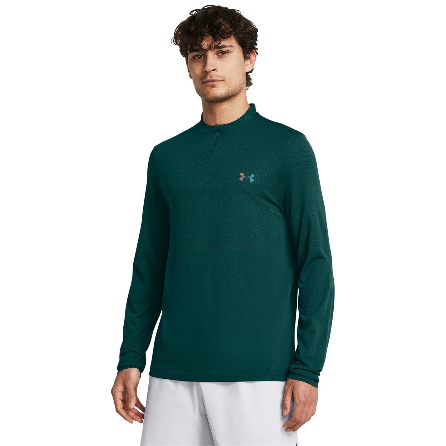 Under Armour Zip Neck Long Sleeve Regular Fit T-Shirt
