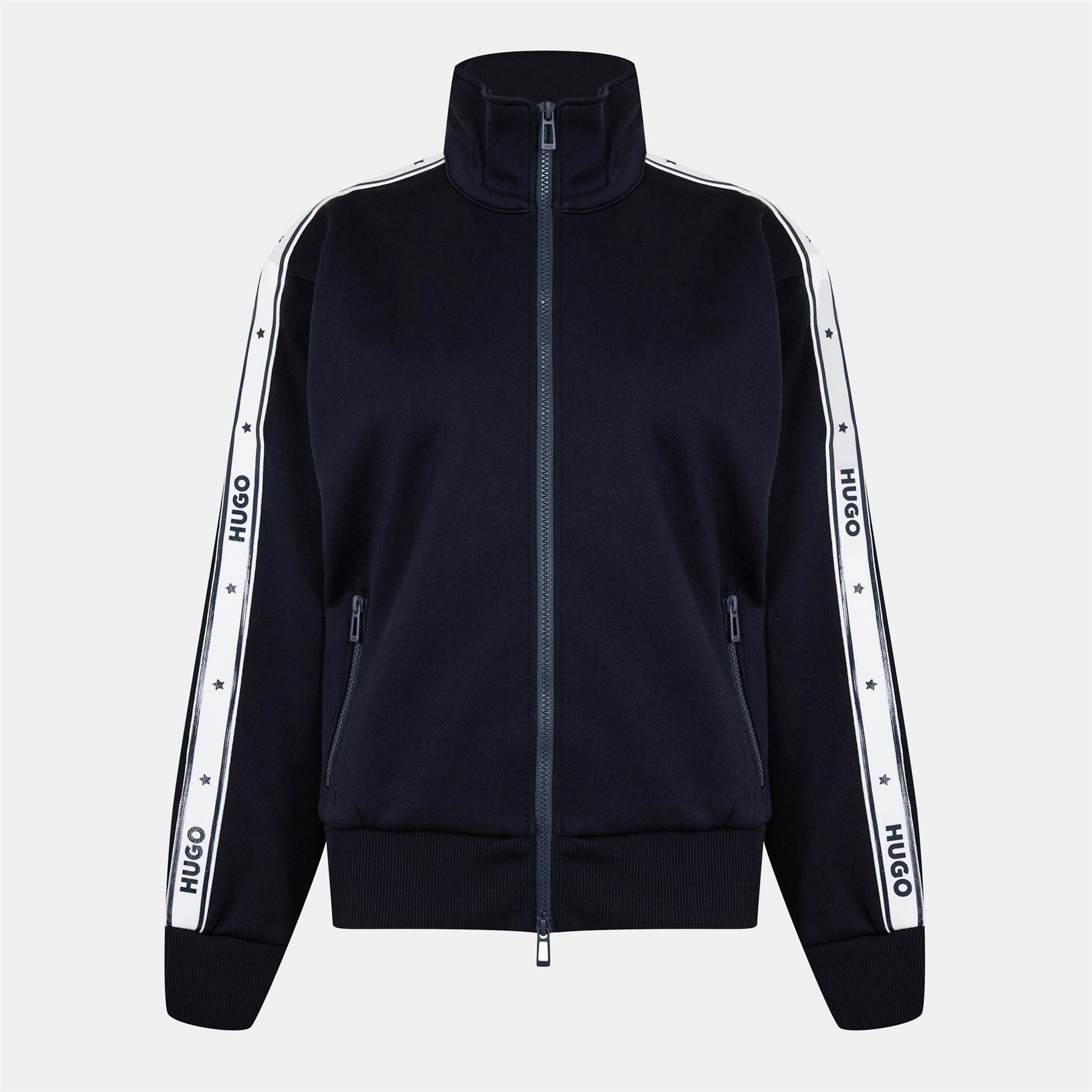 Hugo Athletic Funnel Neck Relaxed Fit Top