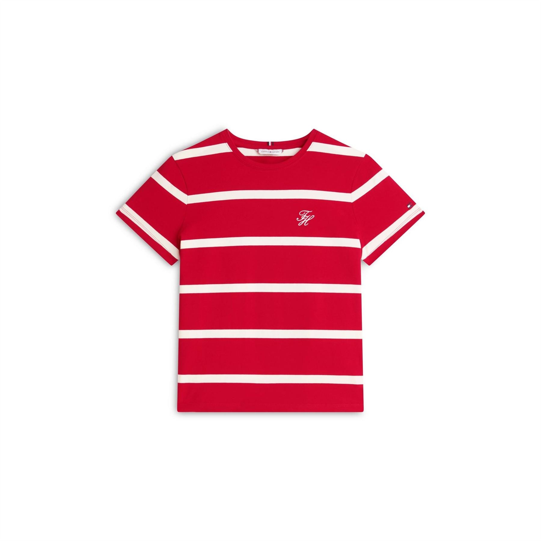 Tommy Hilfiger Embroidered Crew Neck Short Sleeve Jersey T-Shirt