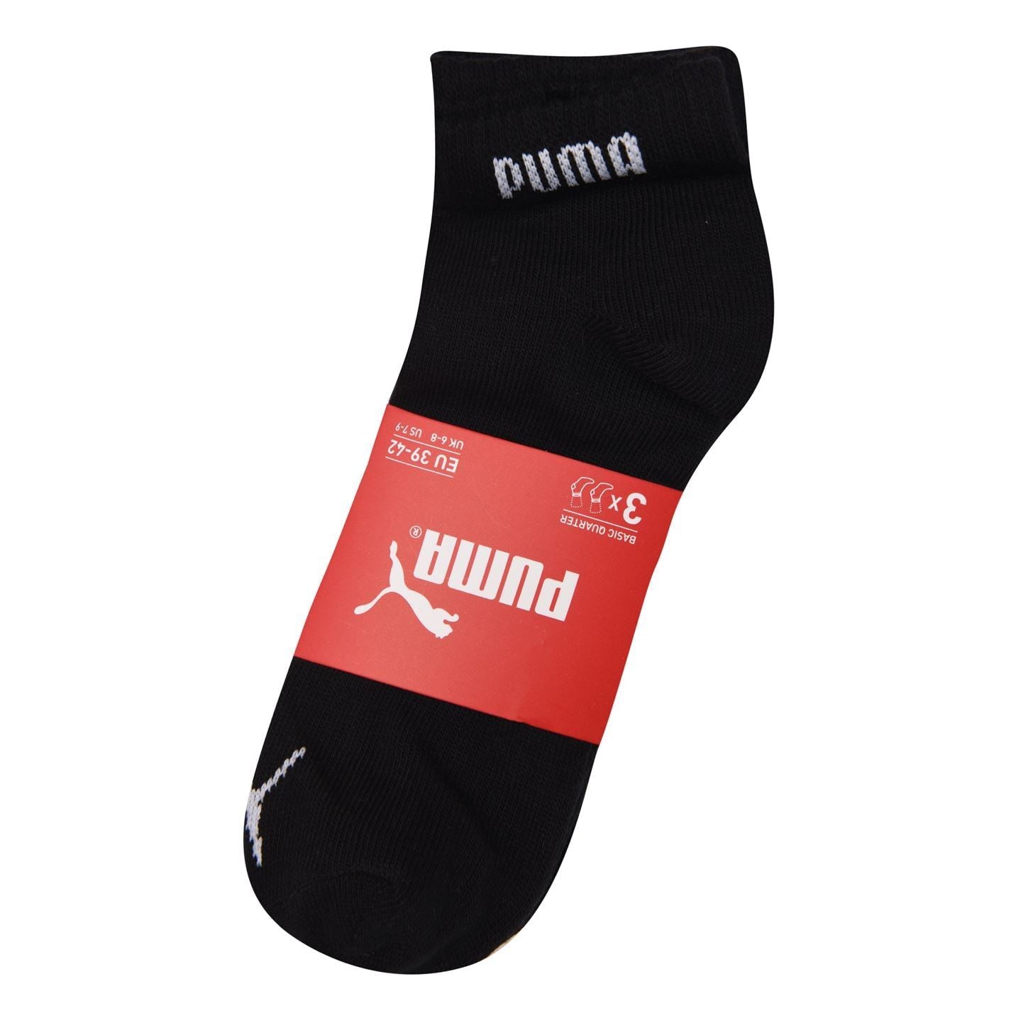 Puma Mens 3 Pack Quarter Socks