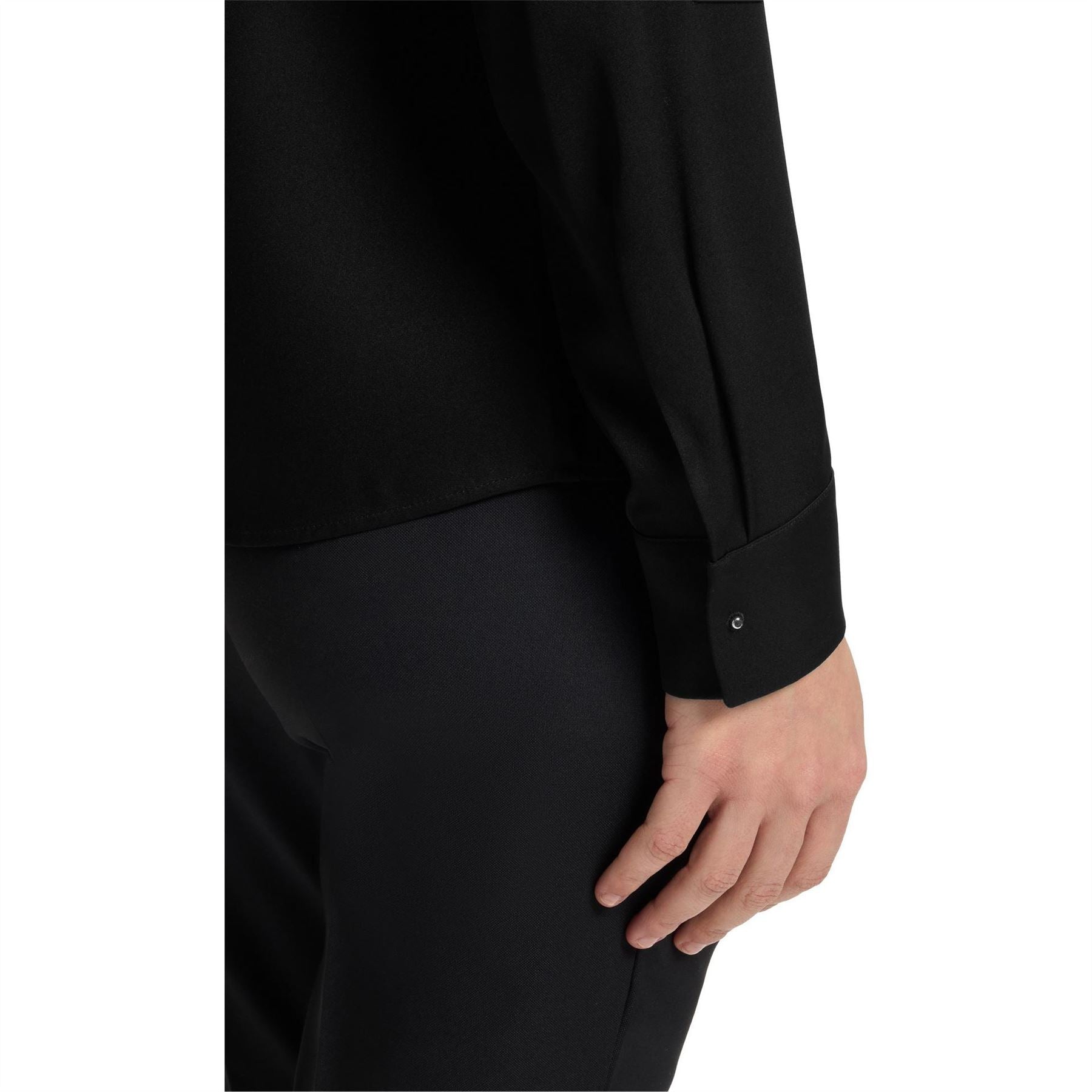 Boss Jewel Neck Long Sleeve Regular Fit Blouse