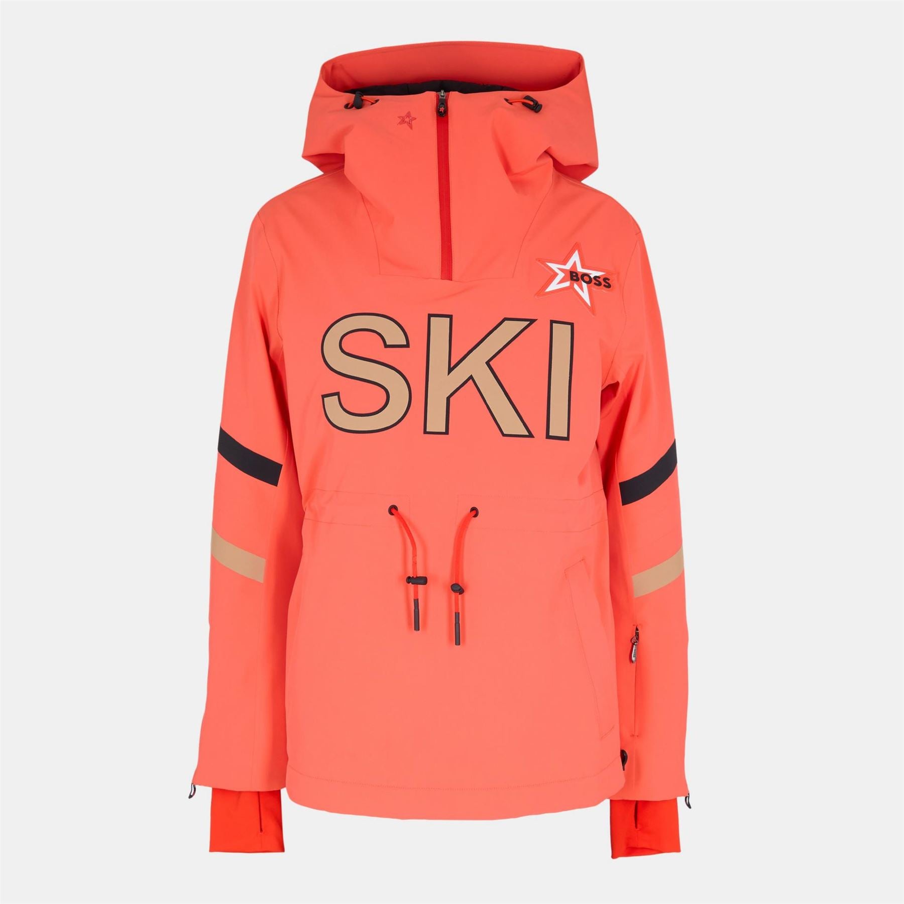 Boss Hooded Graphic Print Regular Fit Ski Jacket