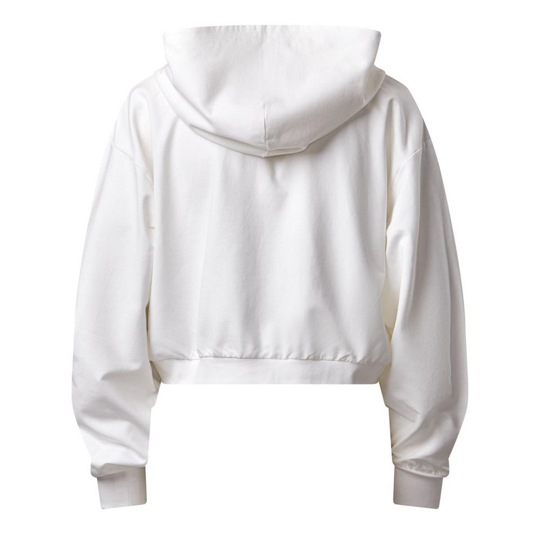 Gym King King Victory Loopback Full Zip Crop Hood   Cream
