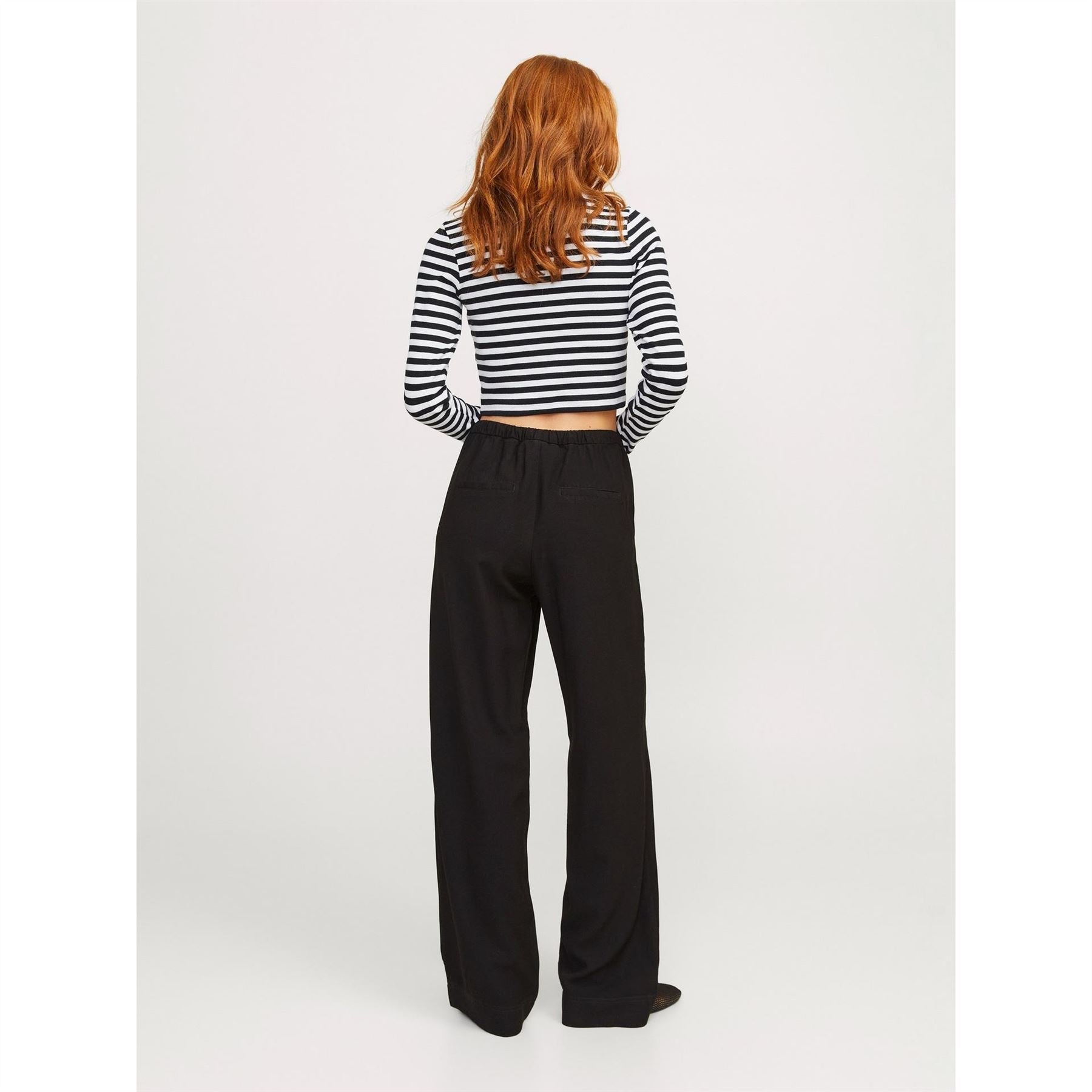 JJXX Feline Long Sleeve Striped Crop Top