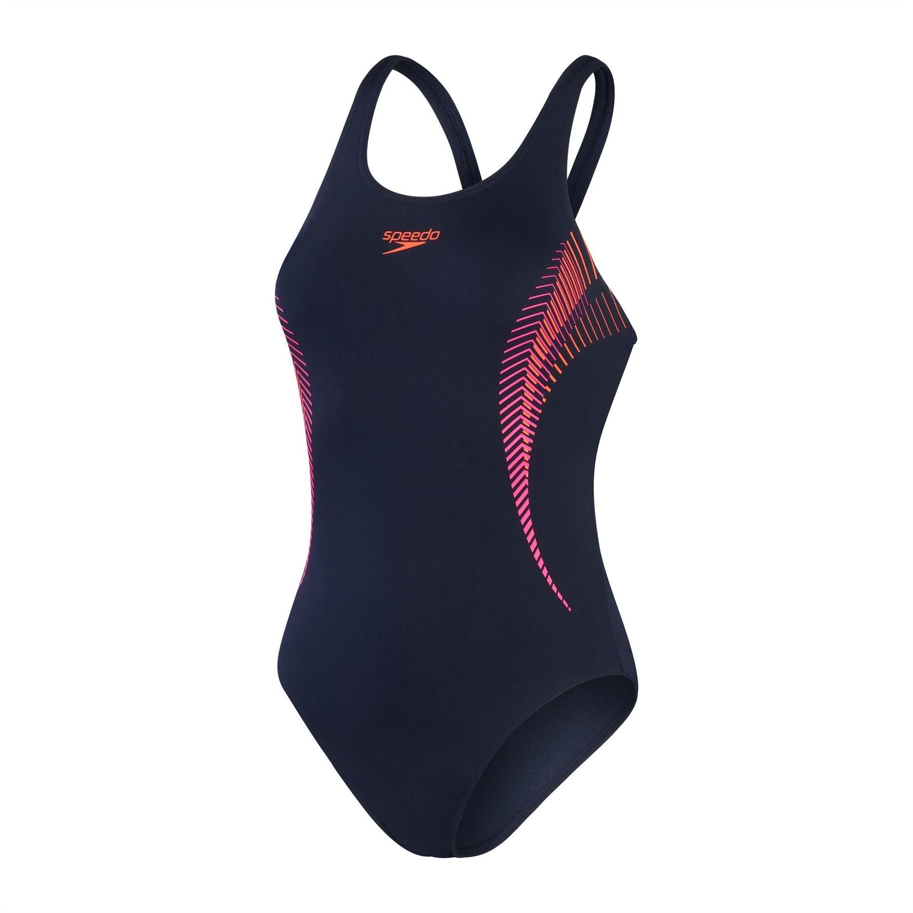 Speedo Placement Muscle Back Abstract Swimsuit