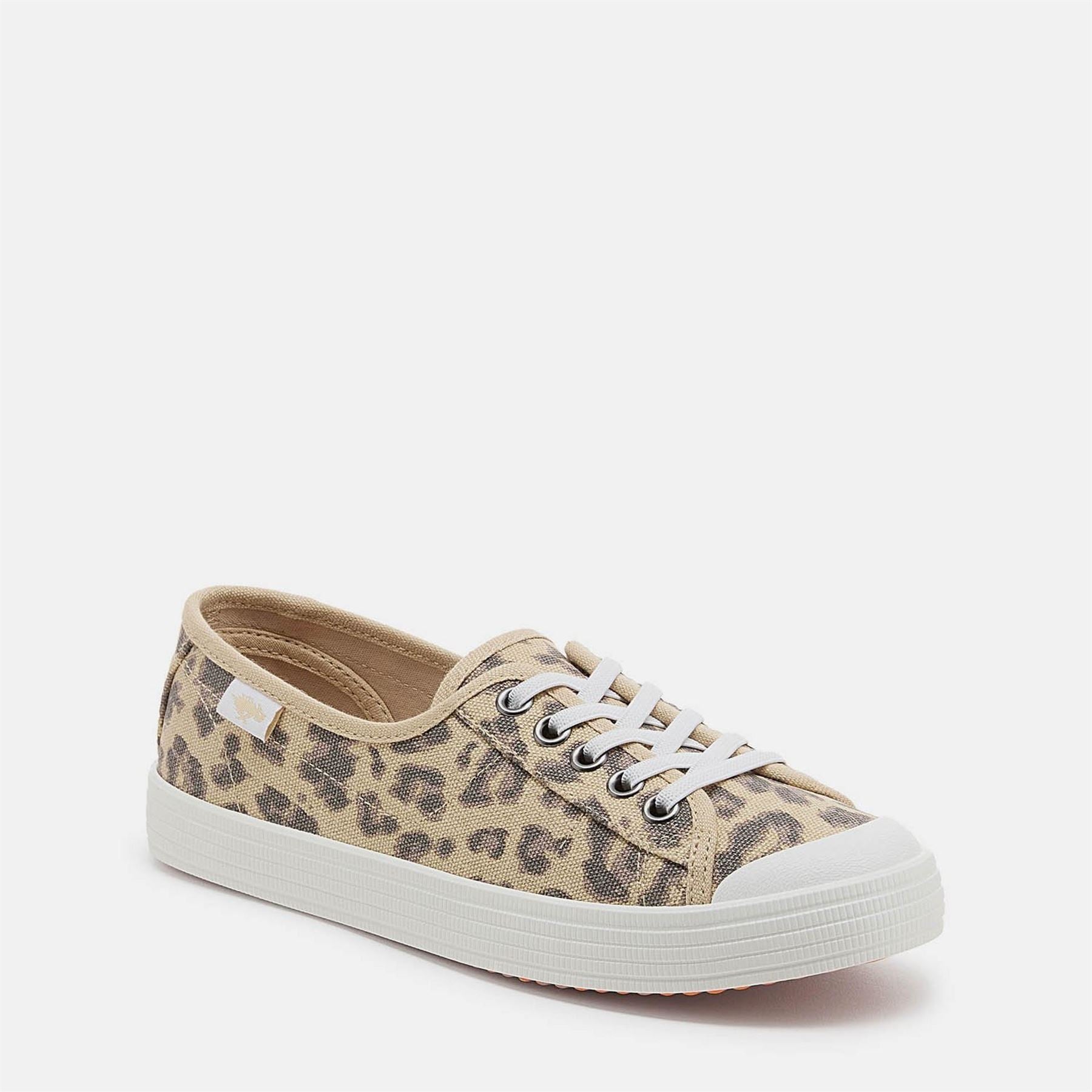 Rocket Dog Chow Chow Sum Ld99 Leopard Lace Up Canvas Low Top Sneakers