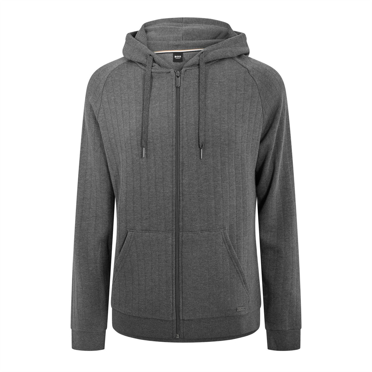 Boss Heritage Hooded Ribbed Cuff Sweat Jacket with Drawstring