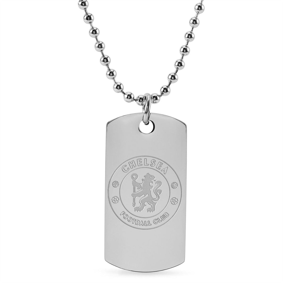 Team Officially Licensed Stainless Steel Dog Tag And Ball Chain