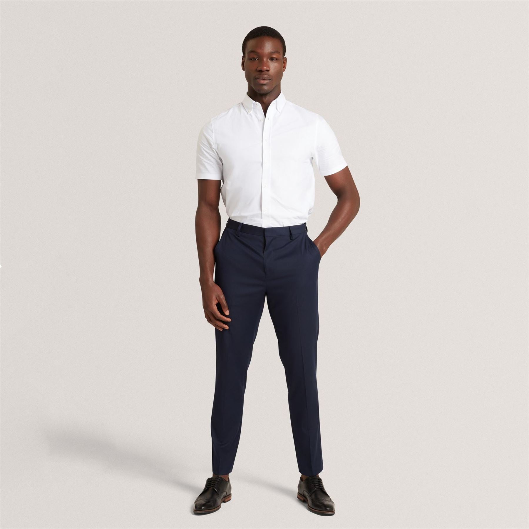 Ted Baker Baker Ss Reg Fit Oxford Shirt