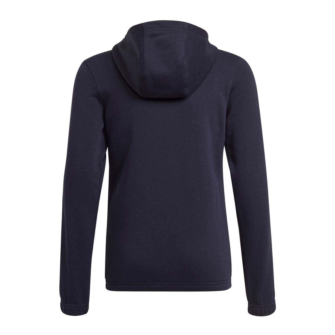 adidas Essentials Girls 3 Stripes Zip Track Top Hoodie