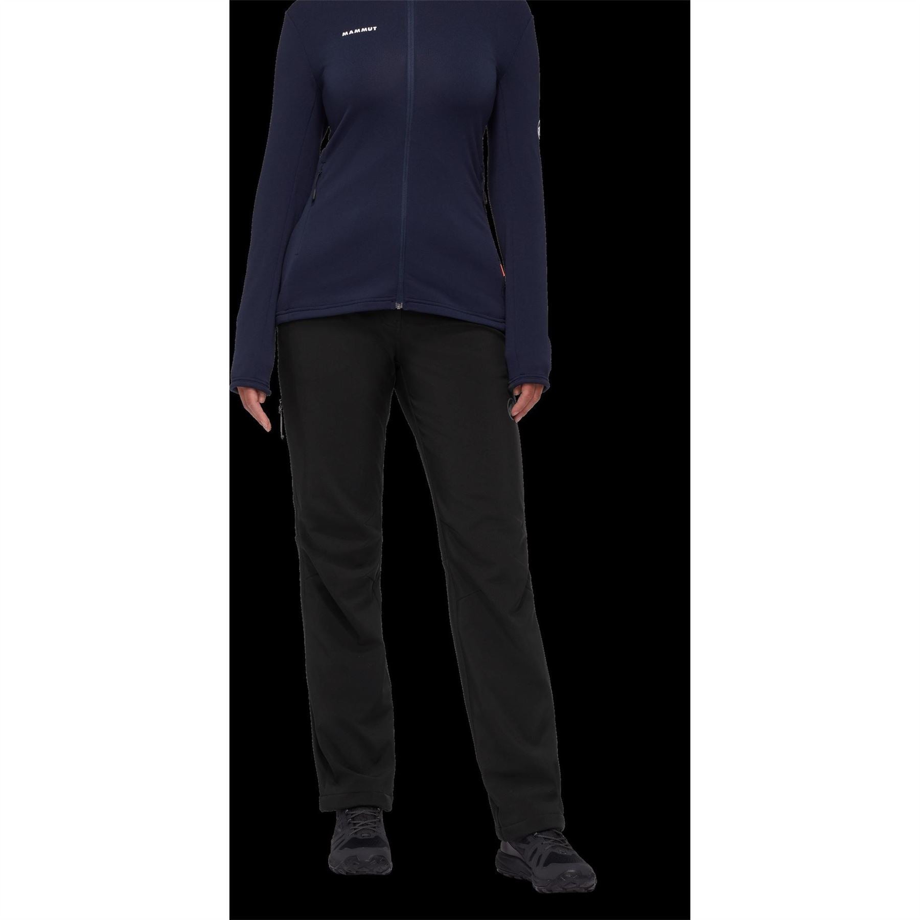 Mammut Solid Patterned Straight Trousers with Zipped Pockets