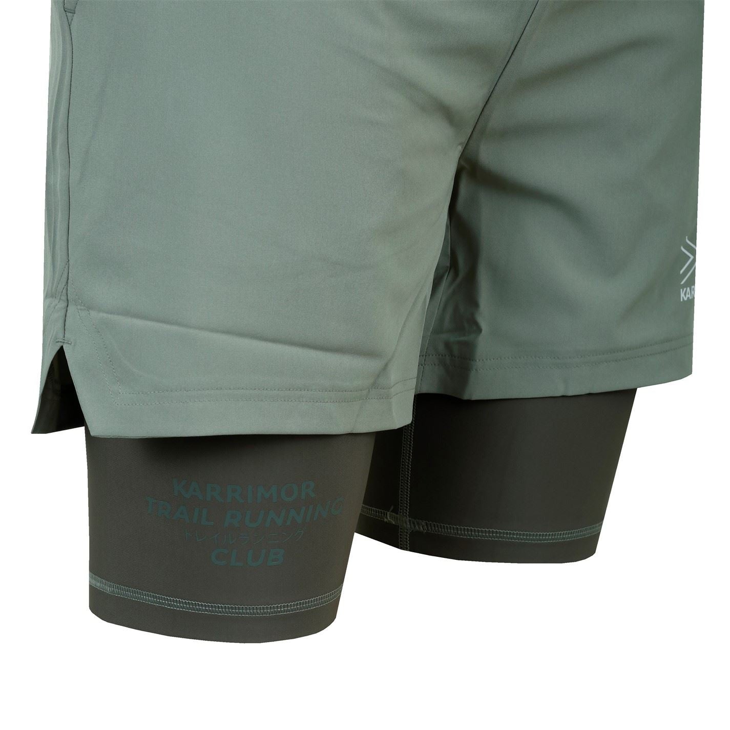 Karrimor Mens Running Club Trail 2 In 1 Shorts