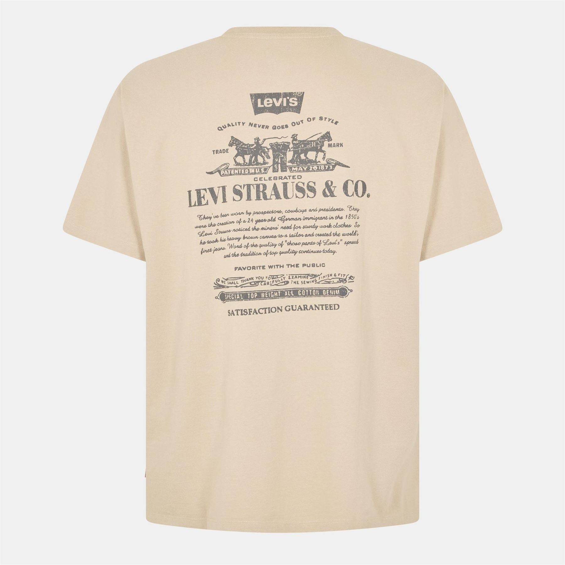 Levis Bold Logo Crew Neck Short Sleeve Jersey T-Shirt