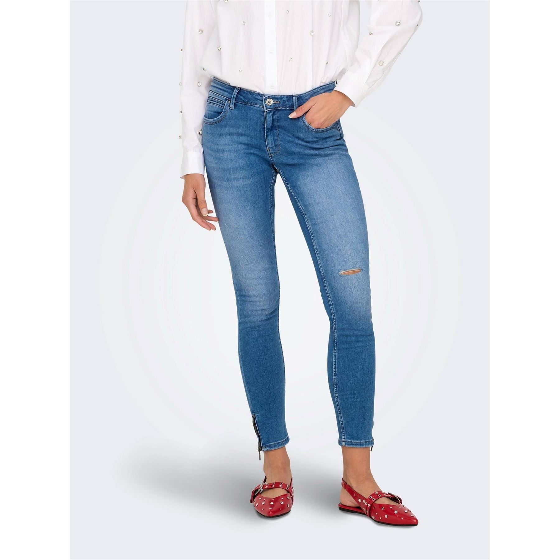 Only Five Pocket Design Skinny Jeans