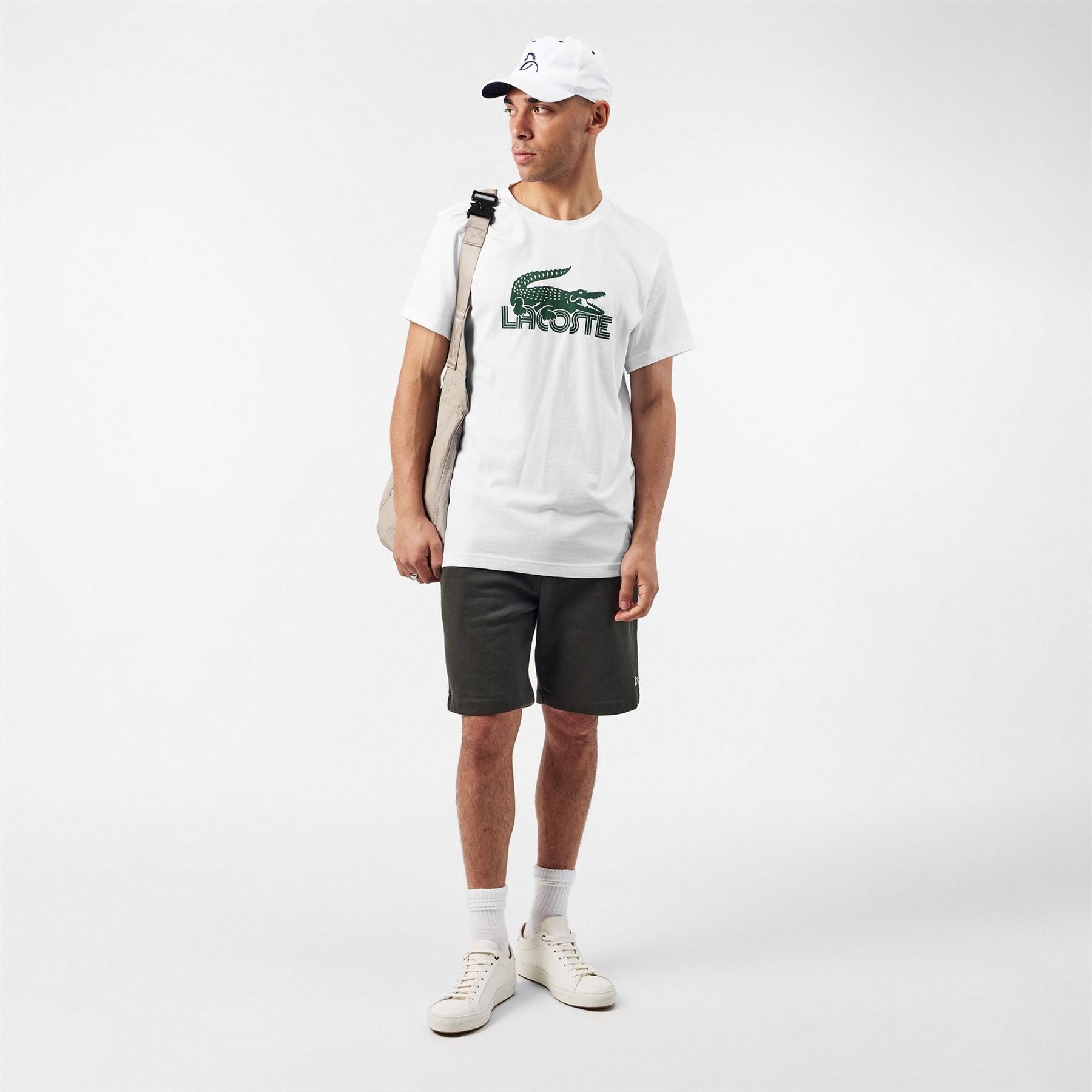 Lacoste Regular Fit Crocodile Print Crew Neck T-Shirt