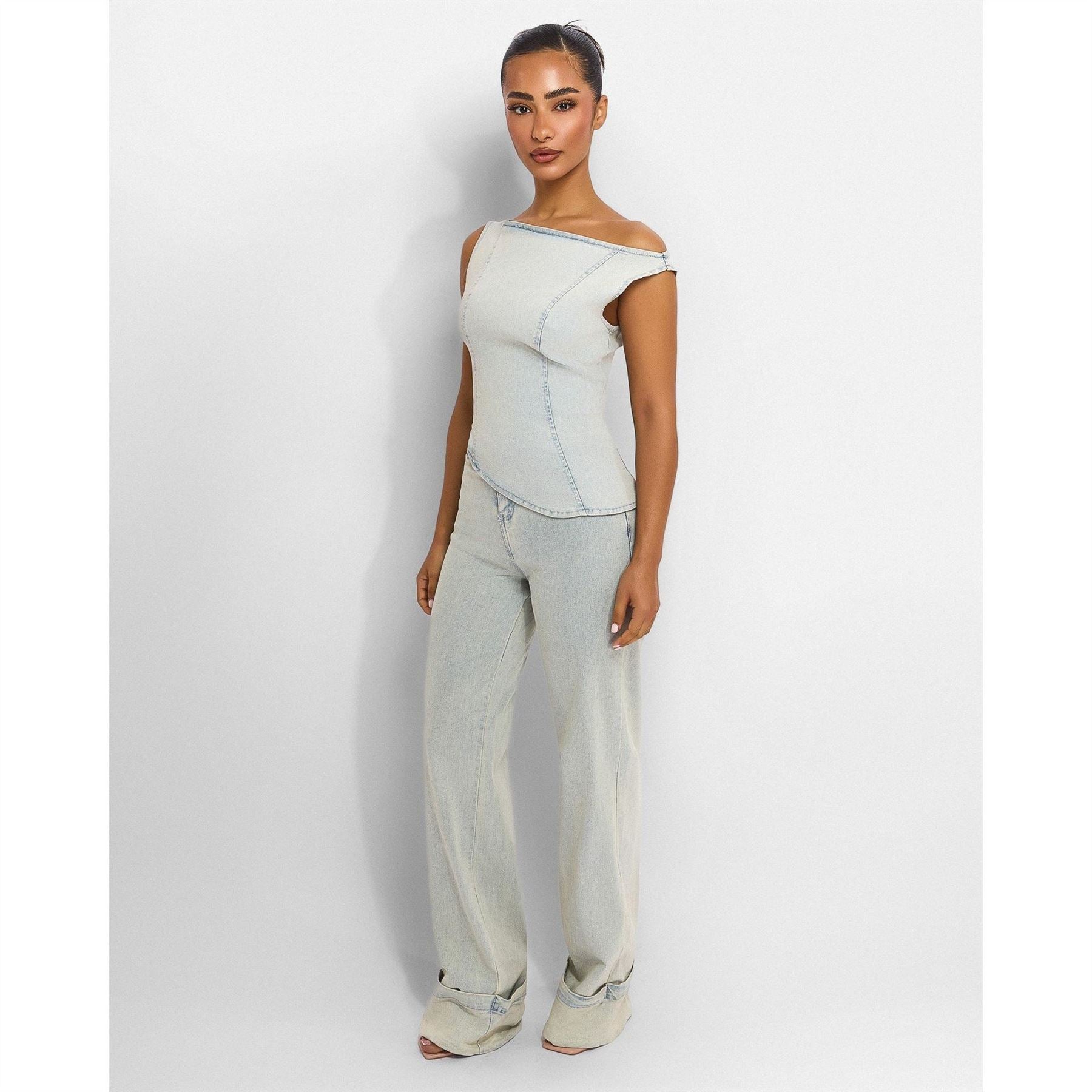 Mars The Label Mika High Rise Straight Leg Jeans